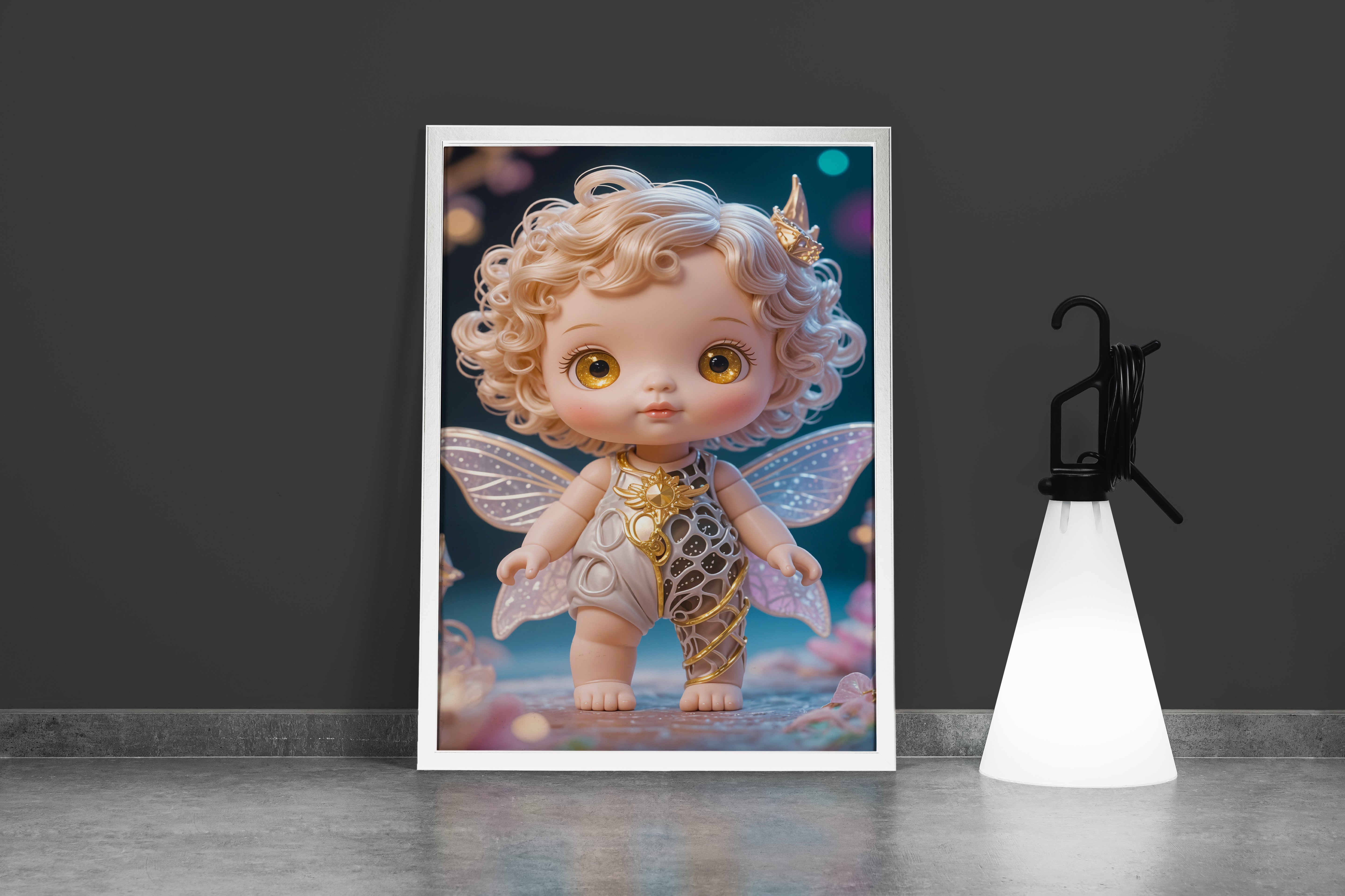 ai creation, baby doll model 4, kid, ai art, art, kanvas tablo