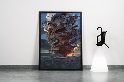 howls moving castle model 12, anime, studio ghibli theme, art, kanvas tablo