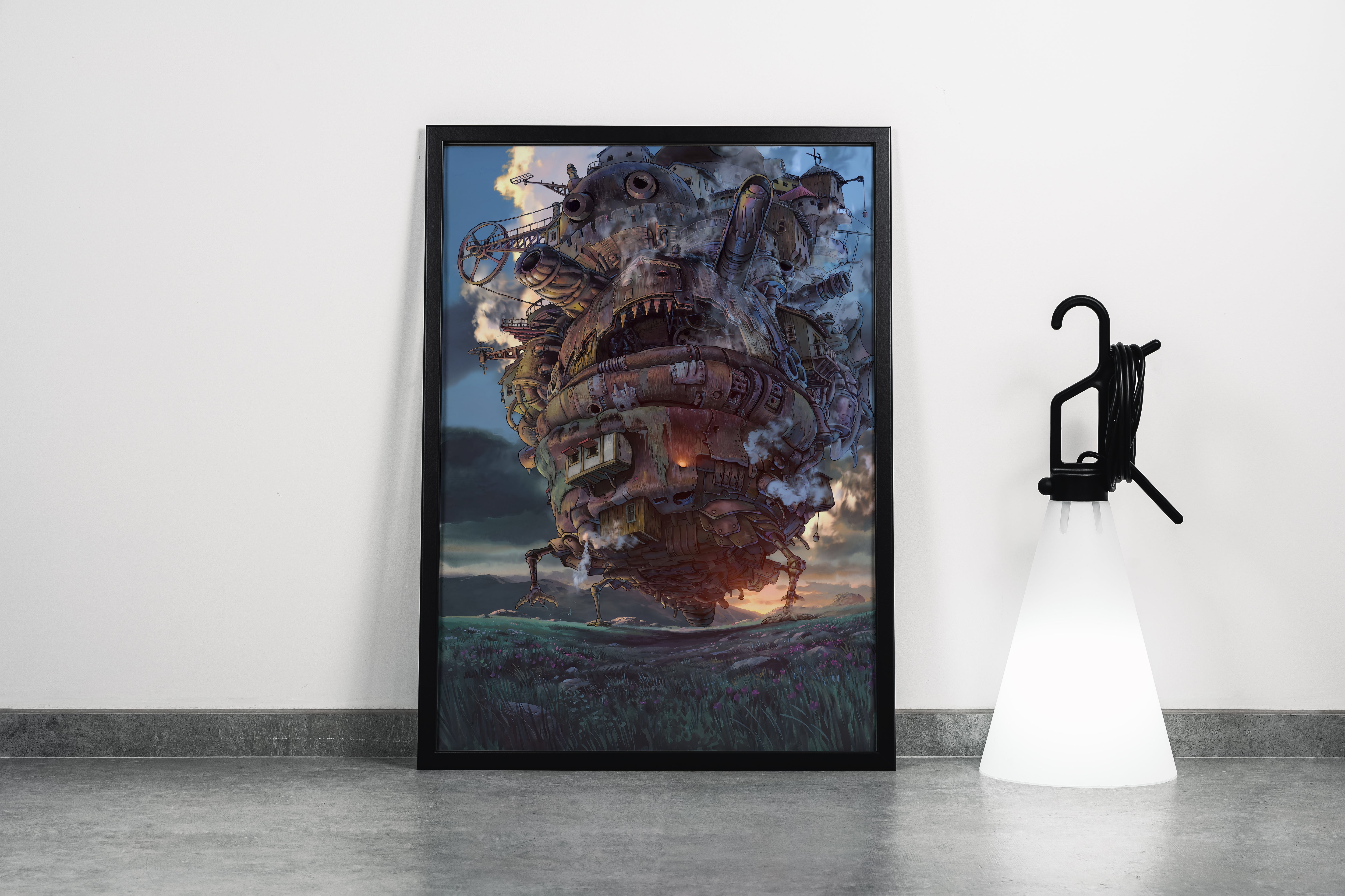 howls moving castle model 12, anime, studio ghibli theme, art, kanvas tablo
