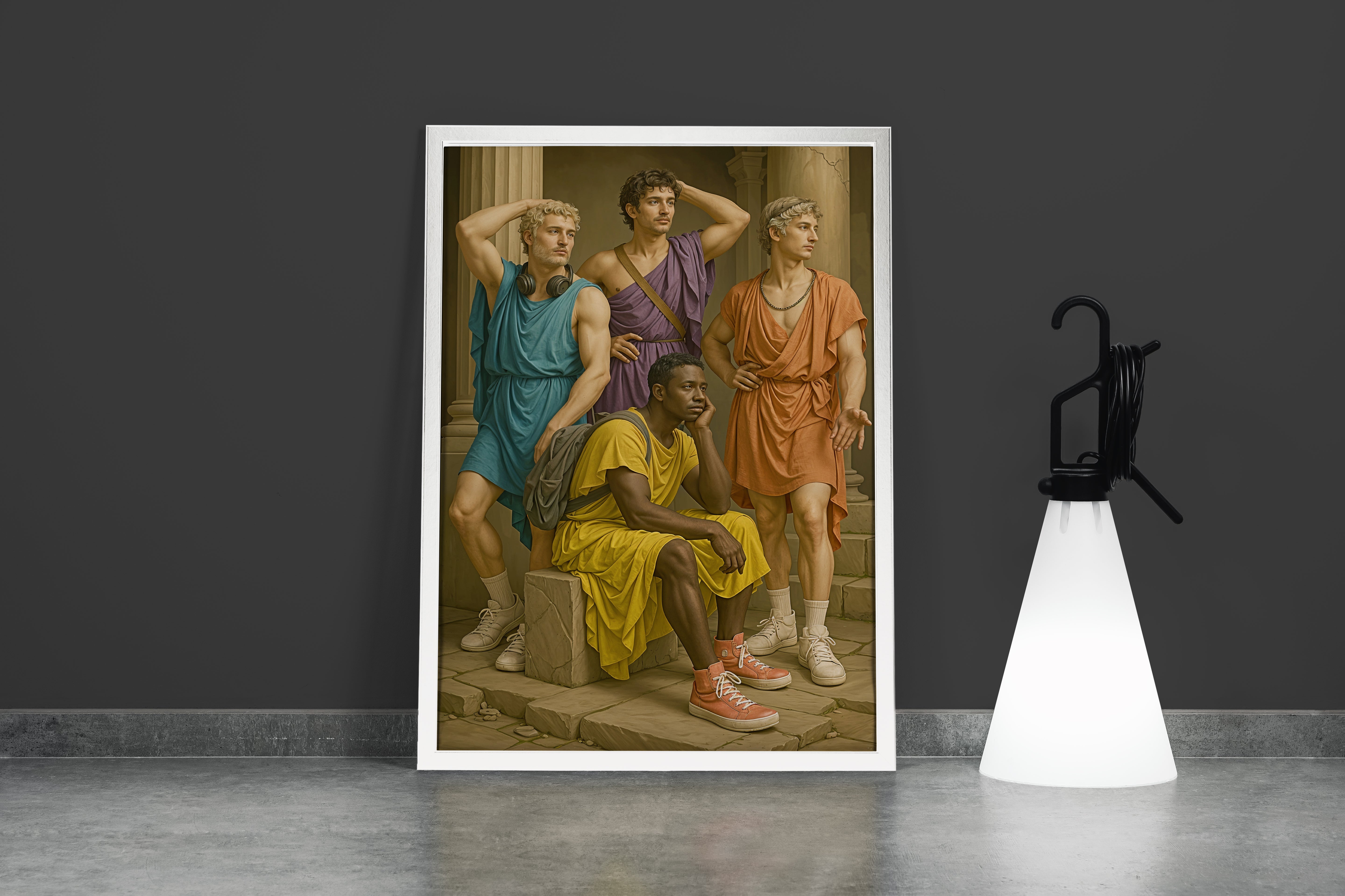 ai creation, modern rome, ai art, art, kanvas tablo
