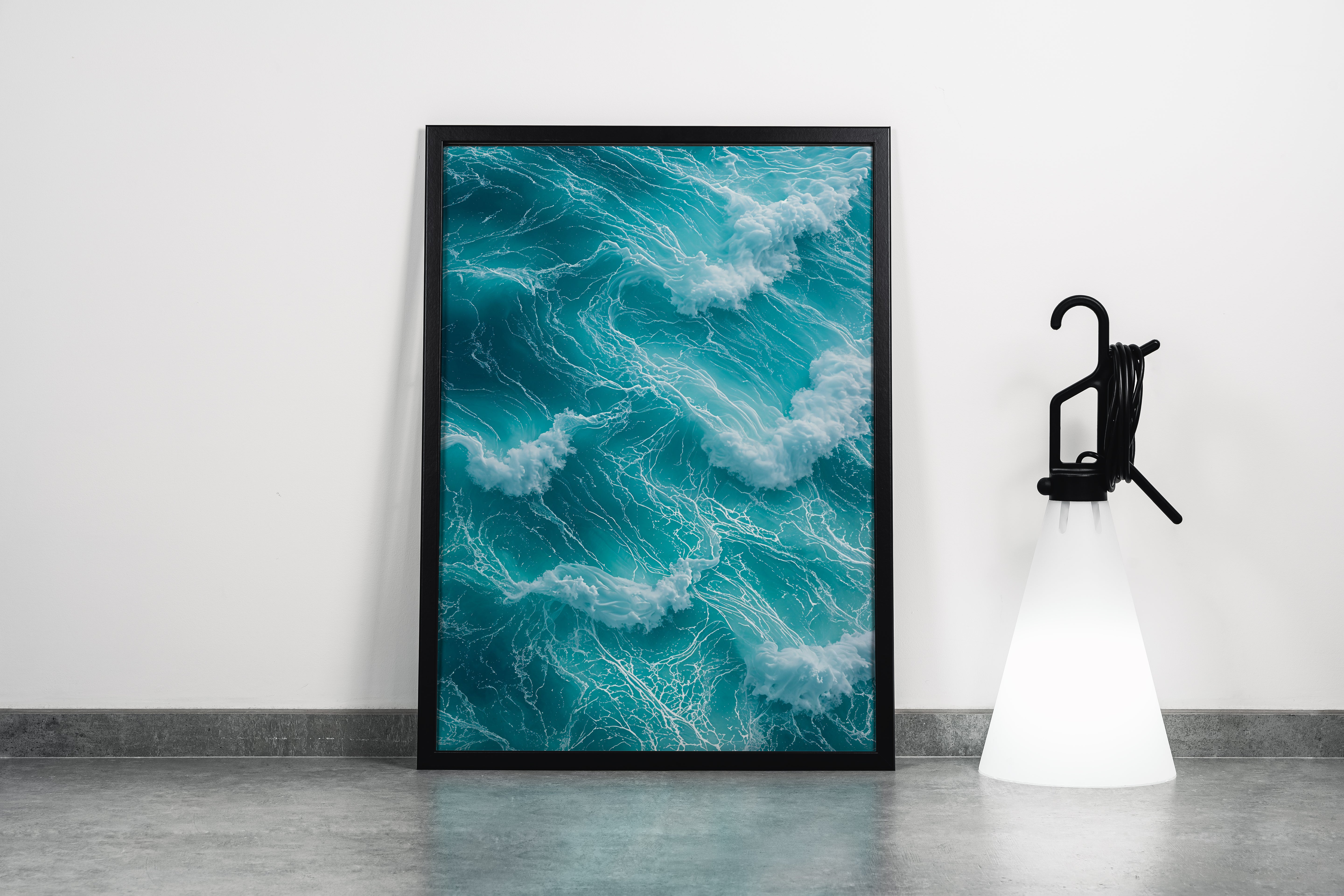 ai creation, giant waves, ai art, art, kanvas tablo