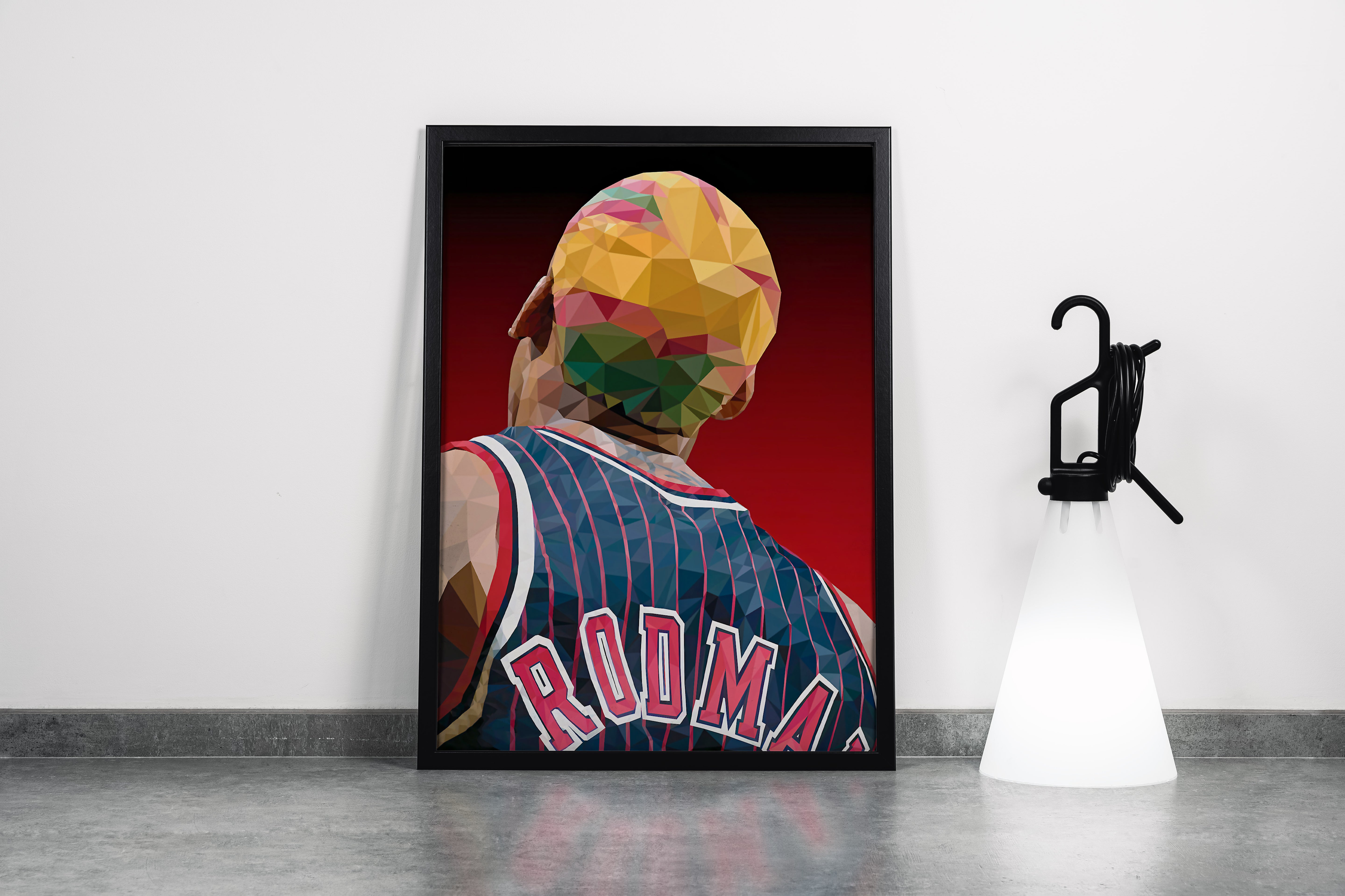 head model 1, dennis rodman, sport, kanvas tablo