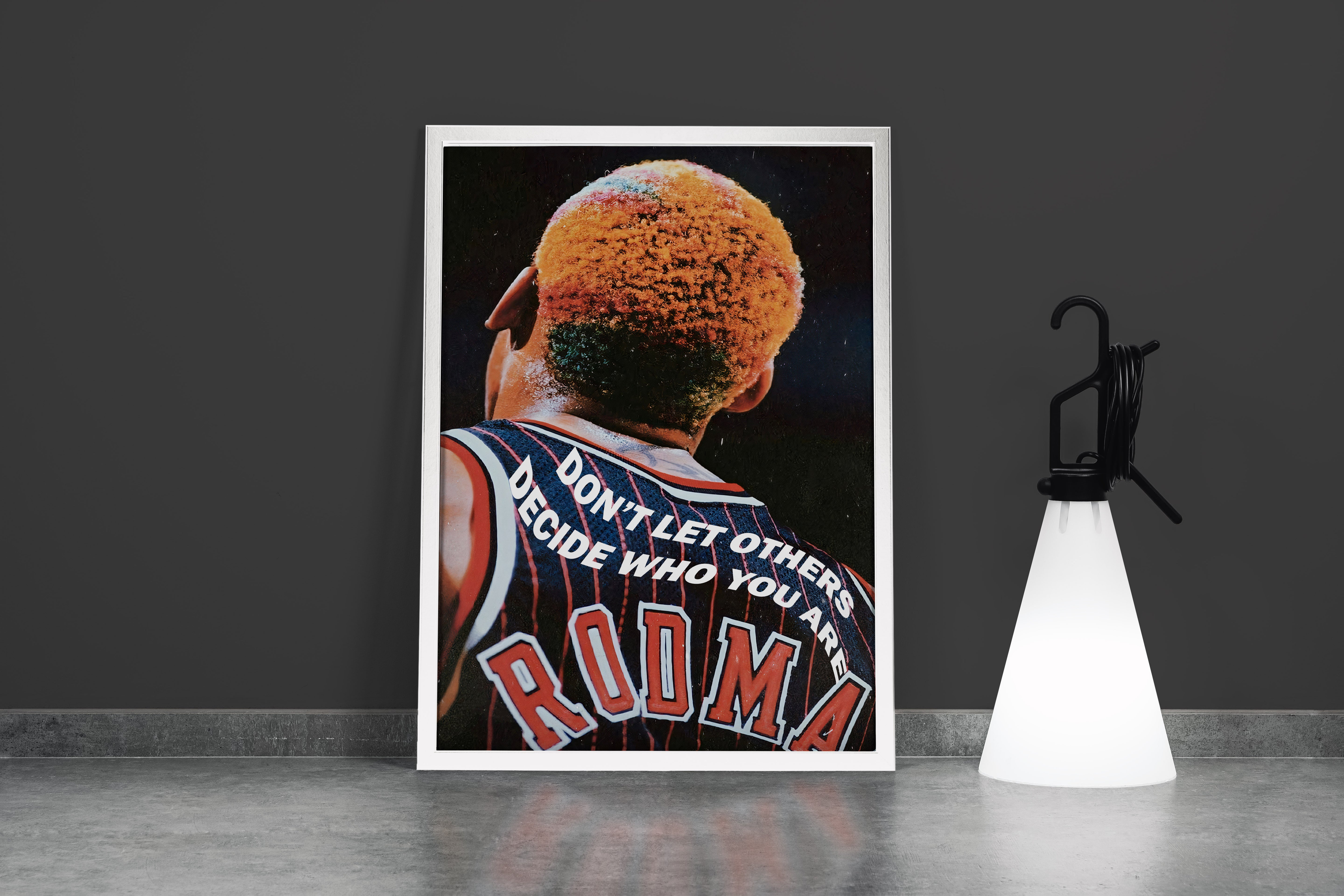 don't let others, dennis rodman, sport, kanvas tablo