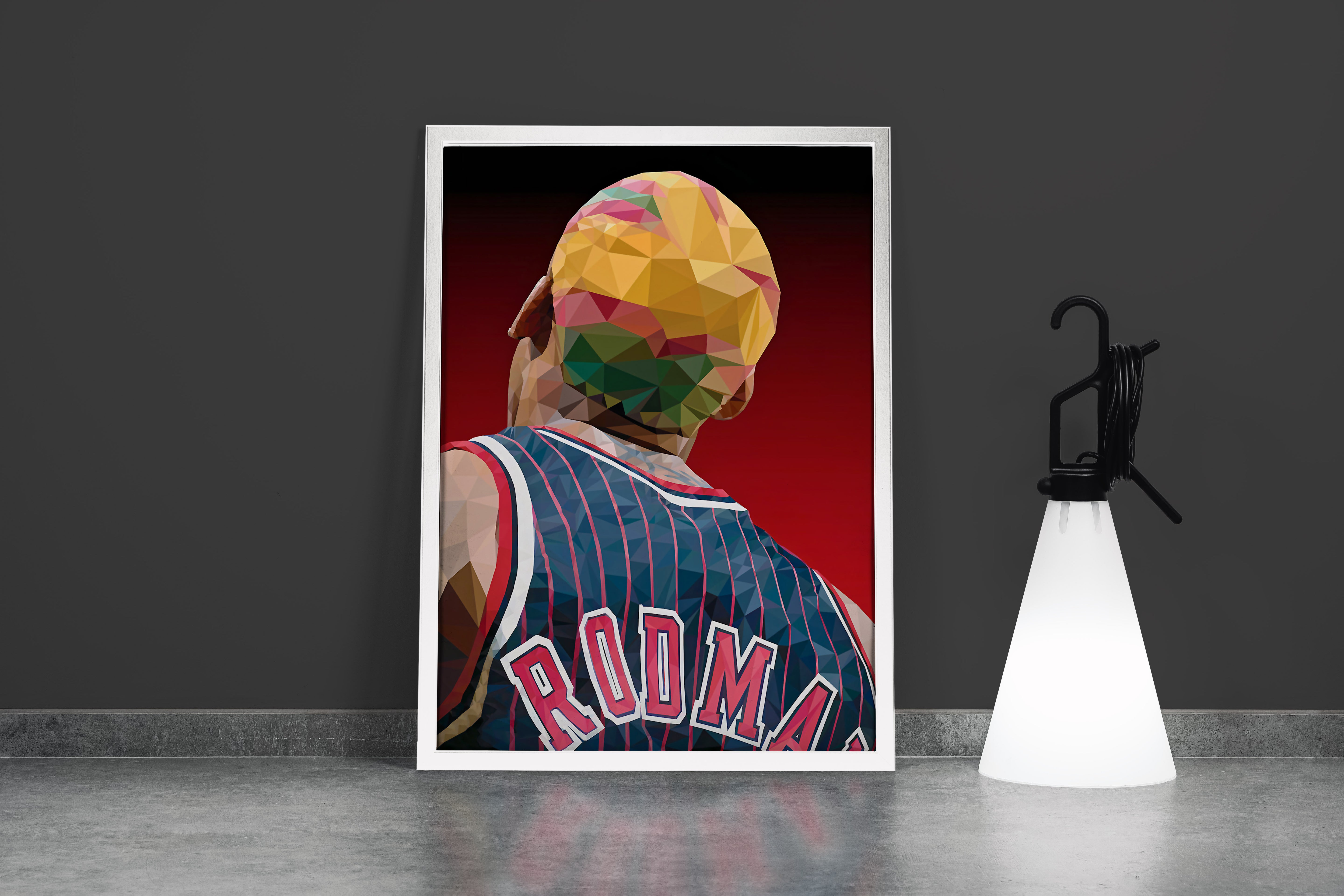 head model 1, dennis rodman, sport, kanvas tablo