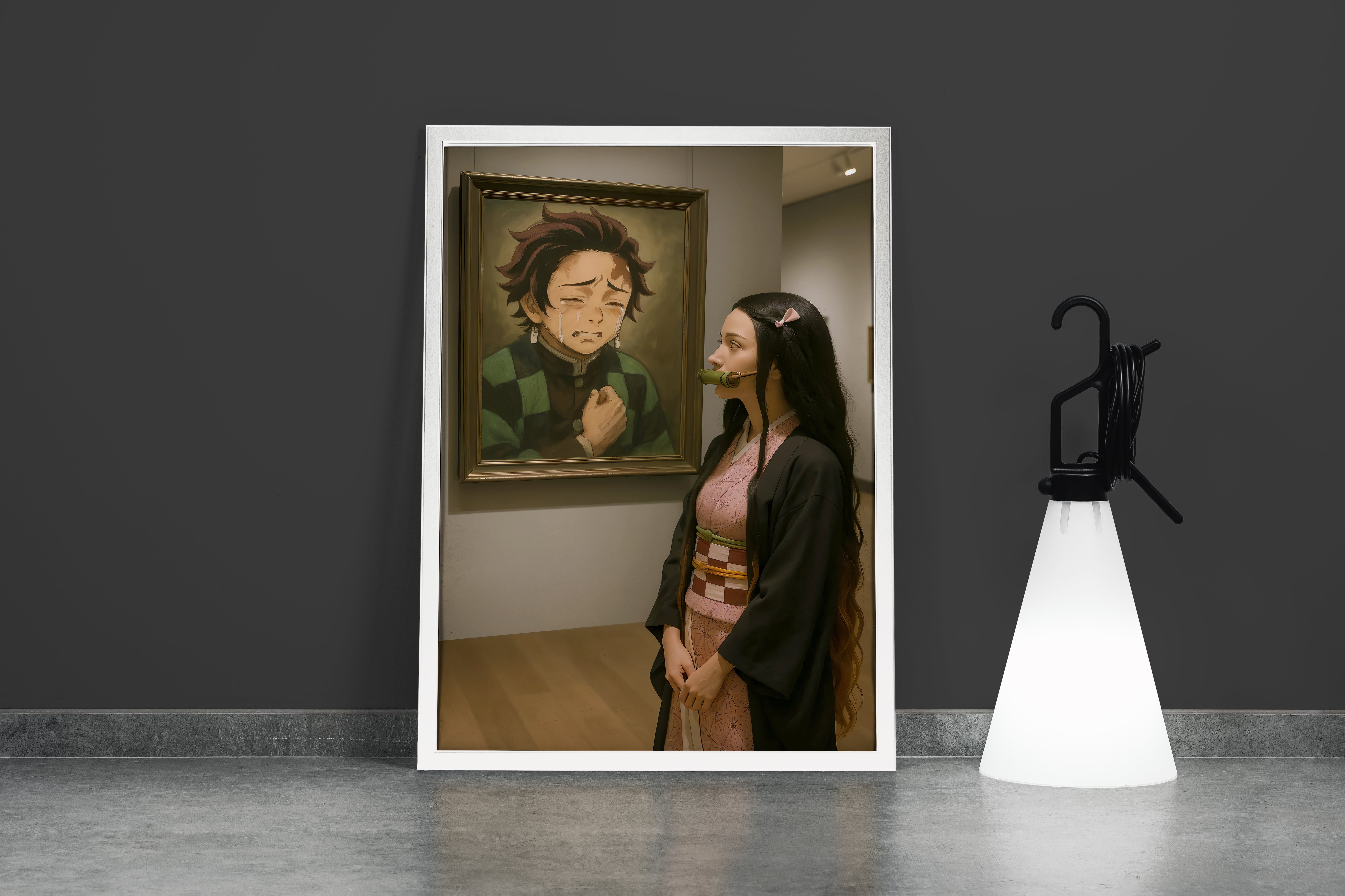 ai creation, demon slayer inception, ai art, art, kanvas tablo