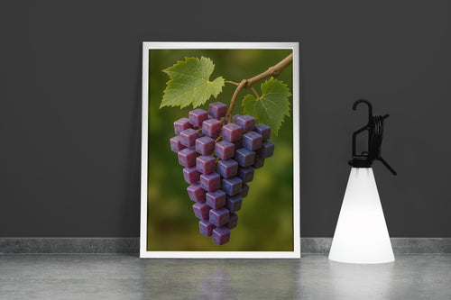ai creation, square purple grapes, ai art, art, kanvas tablo