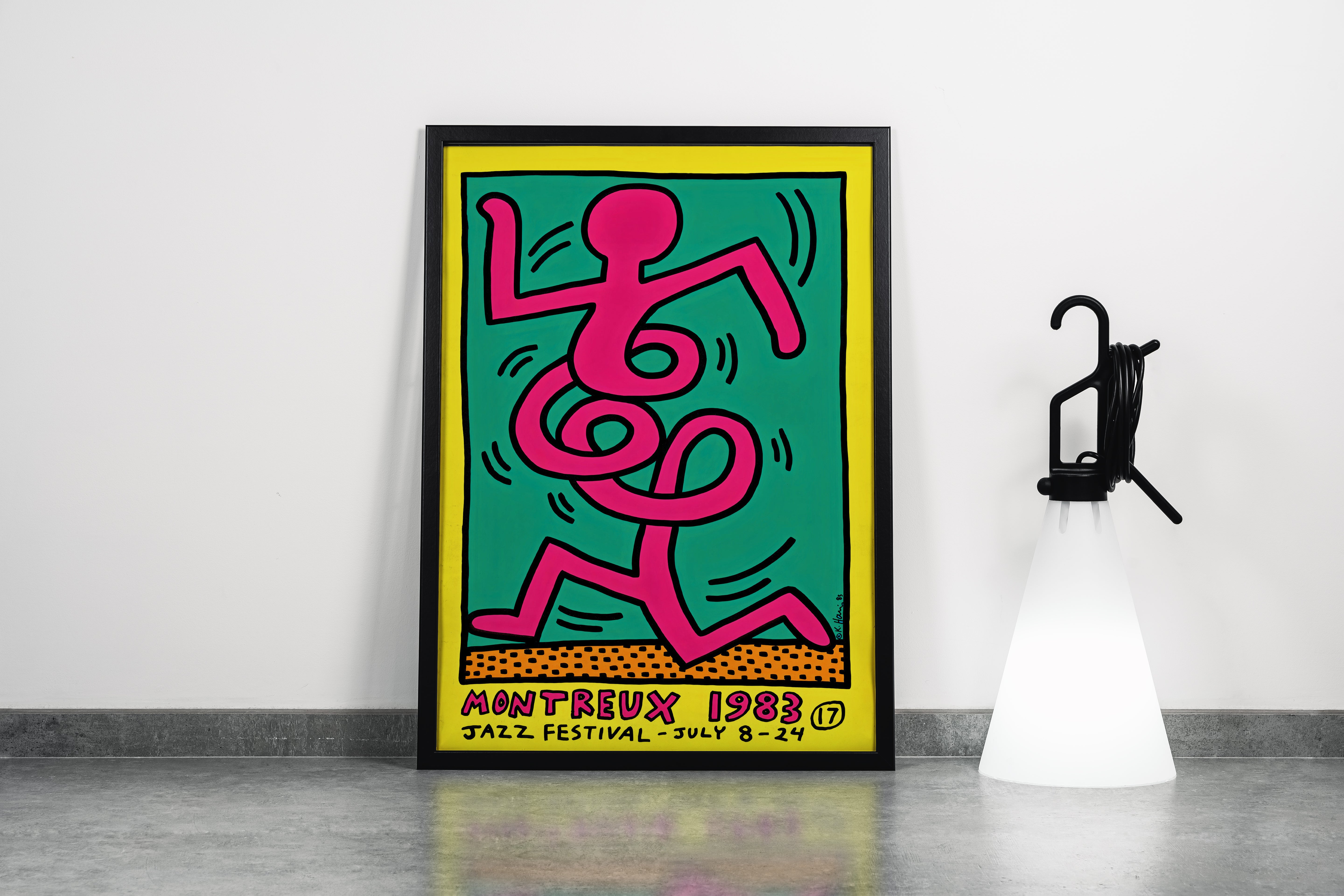 keith haring montreux 1983, art, kanvas tablo