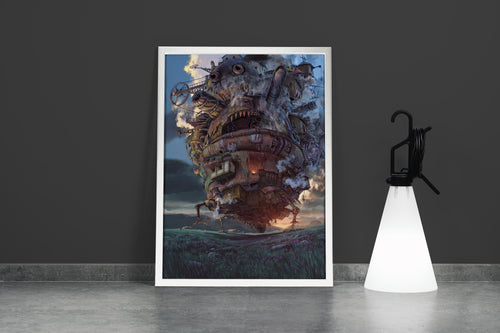 howls moving castle model 12, anime, studio ghibli theme, art, kanvas tablo