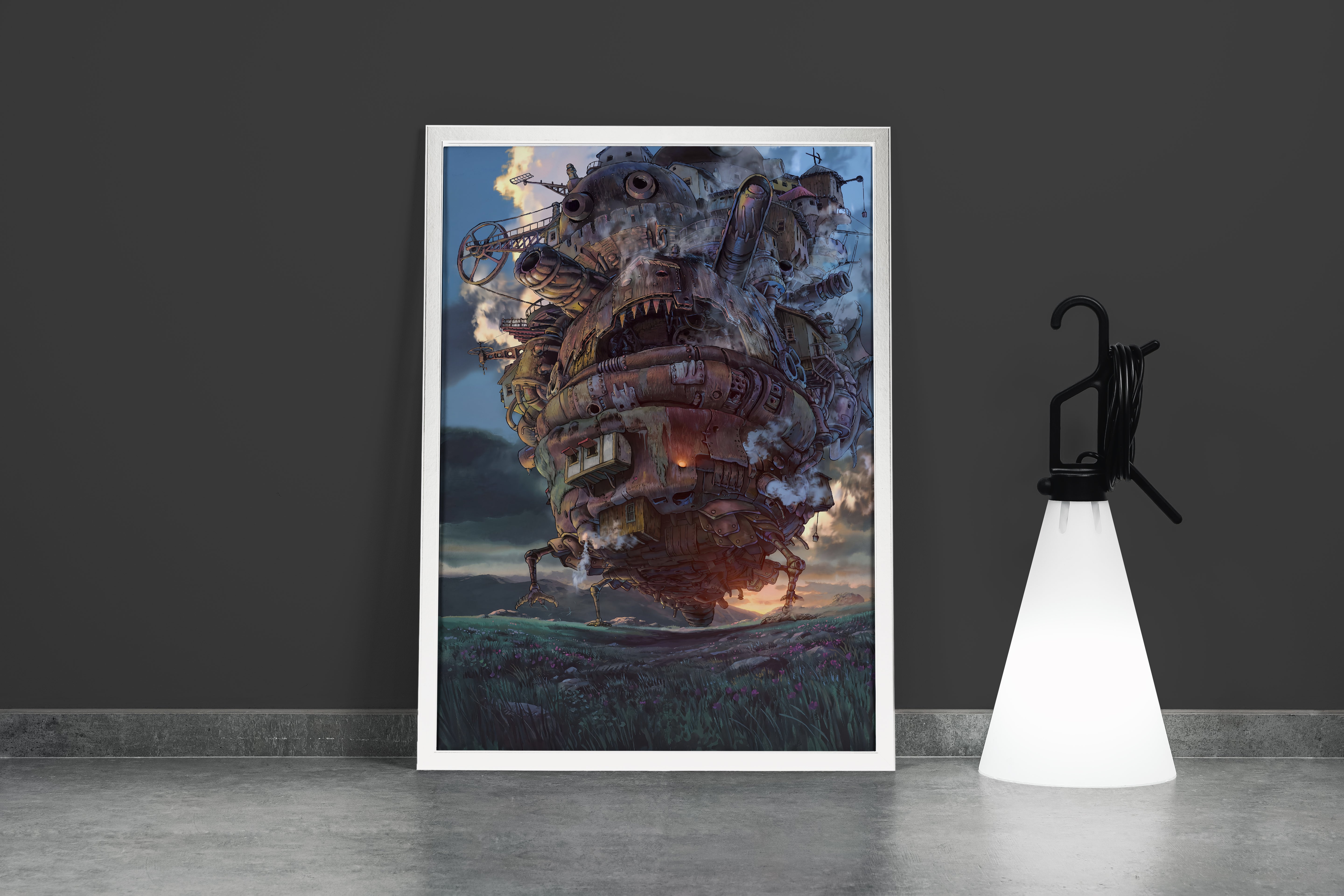 howls moving castle model 12, anime, studio ghibli theme, art, kanvas tablo