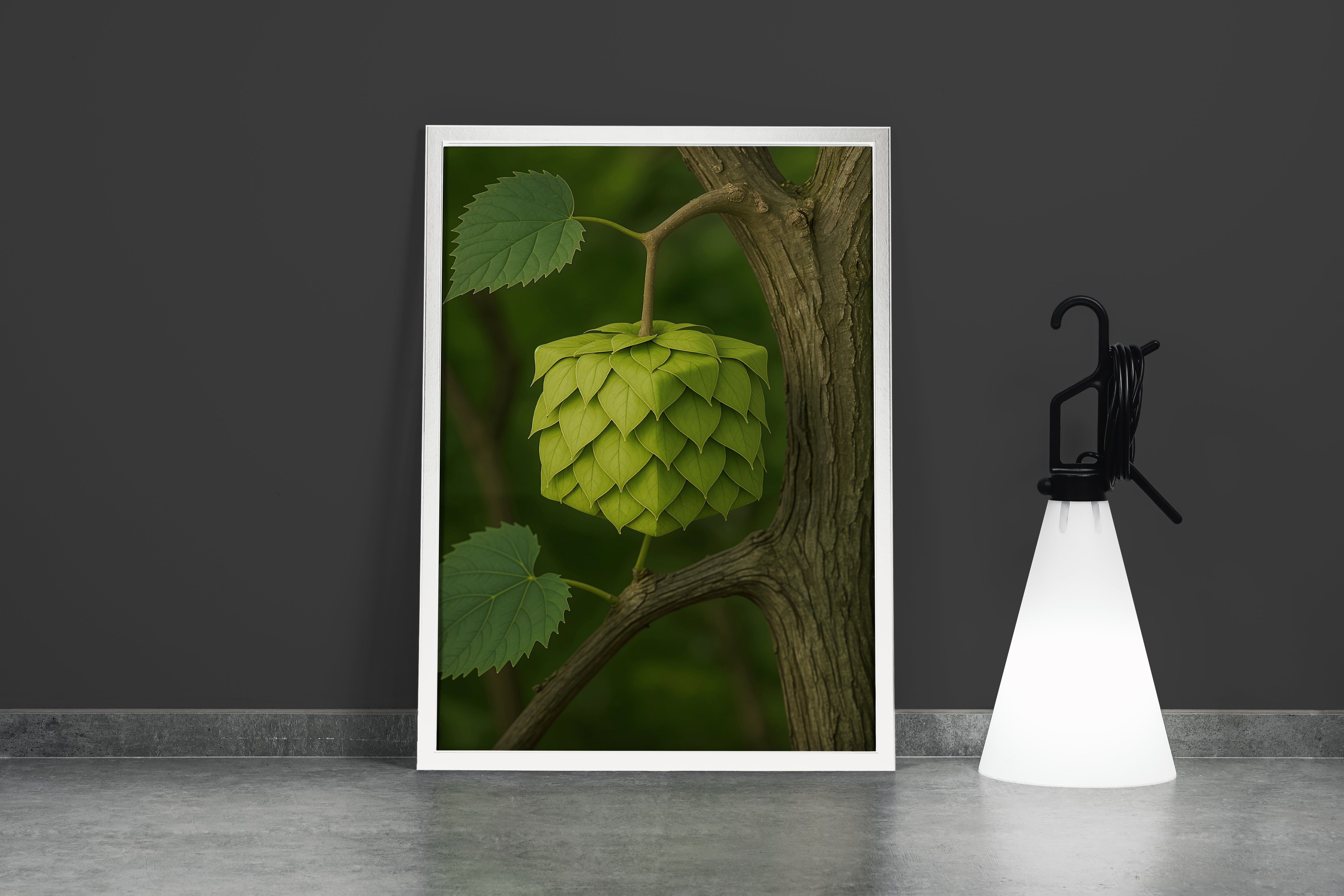 ai creation, square leaf, ai art, art, kanvas tablo