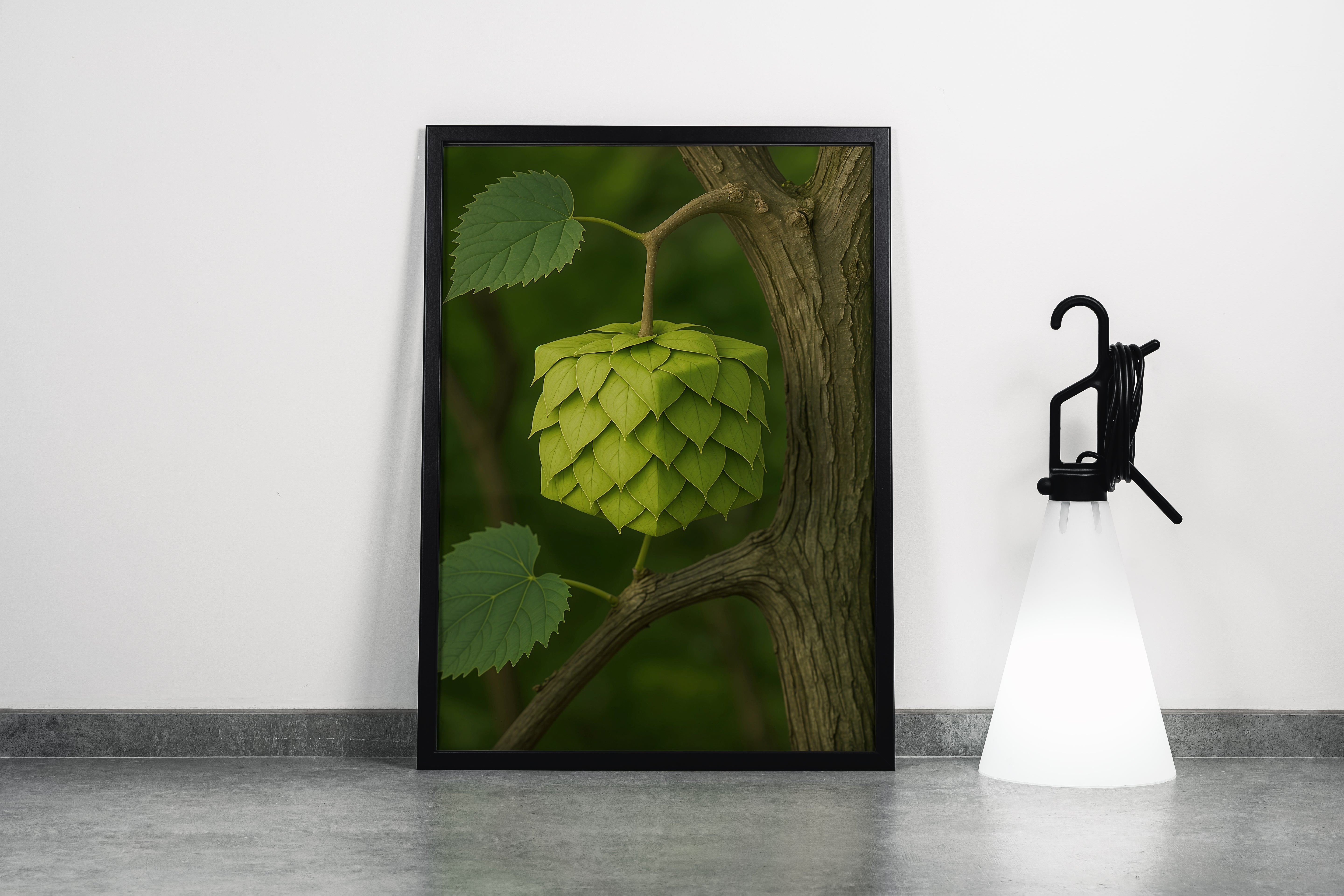 ai creation, square leaf, ai art, art, kanvas tablo