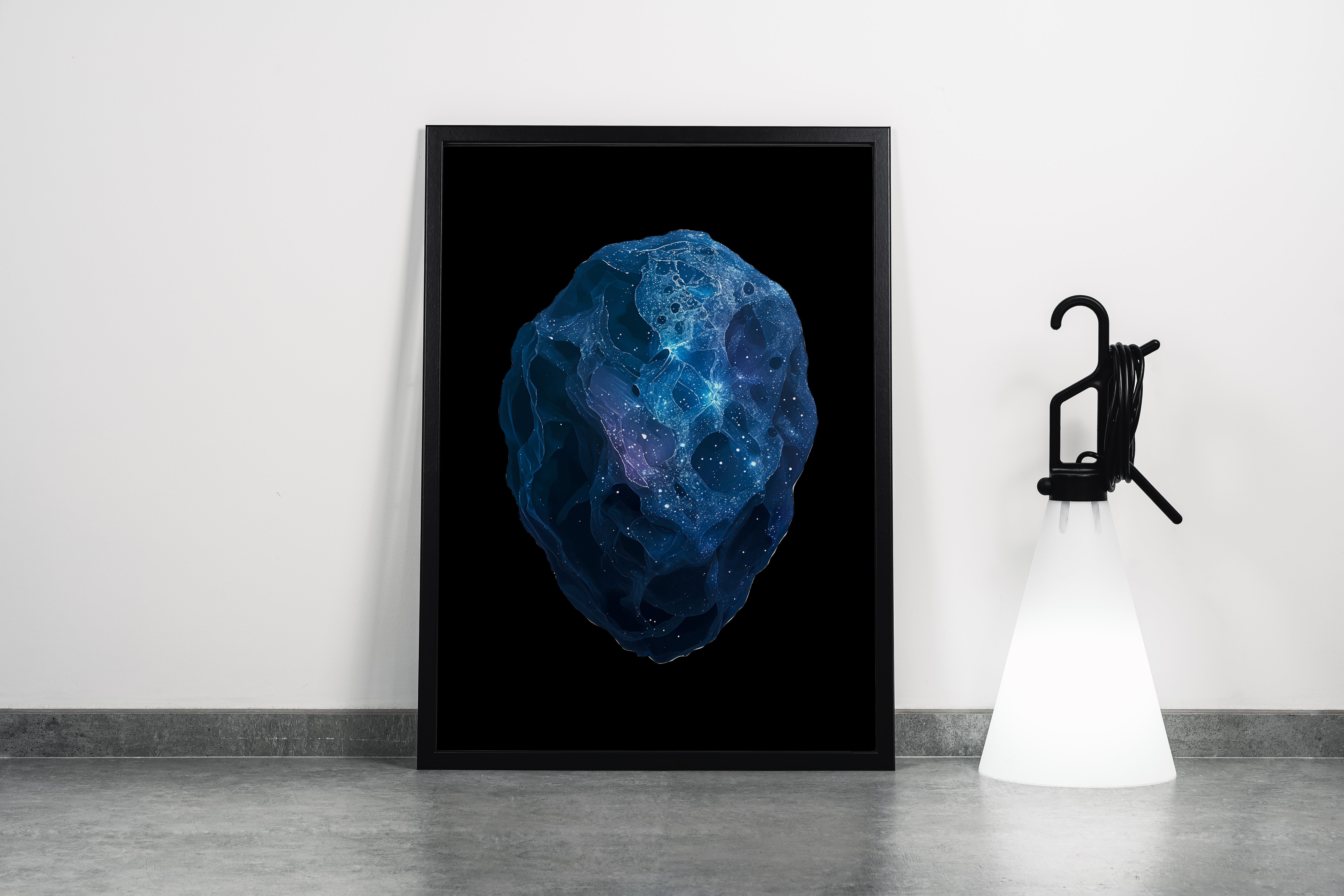 ai creation, giant asteroid, ai art, art, kanvas tablo
