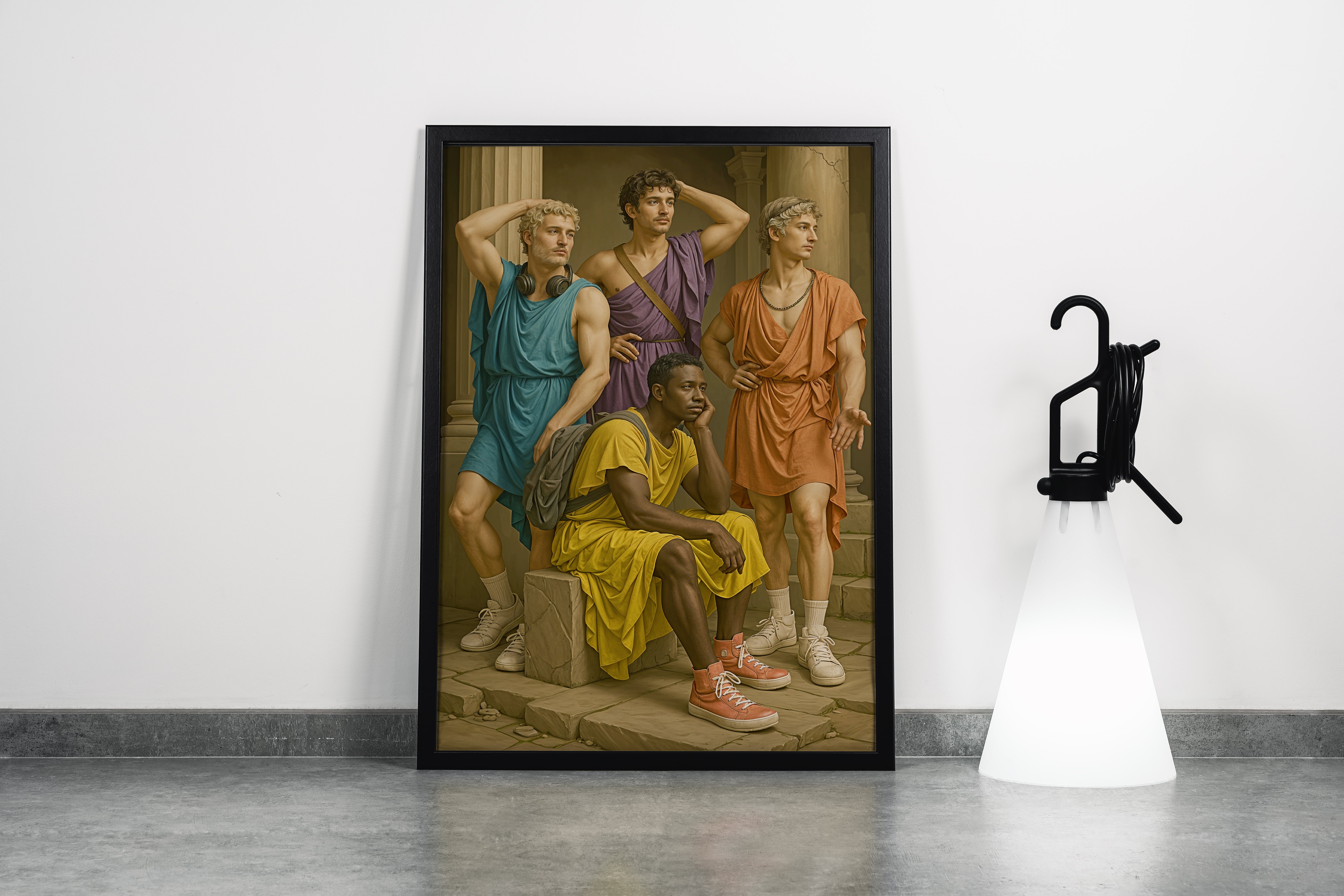 ai creation, modern rome, ai art, art, kanvas tablo