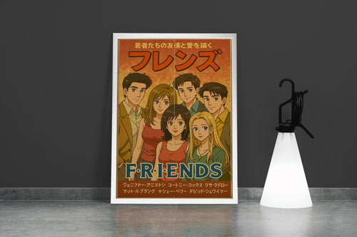 ai creation, friends japanese version, ai art, art, kanvas tablo