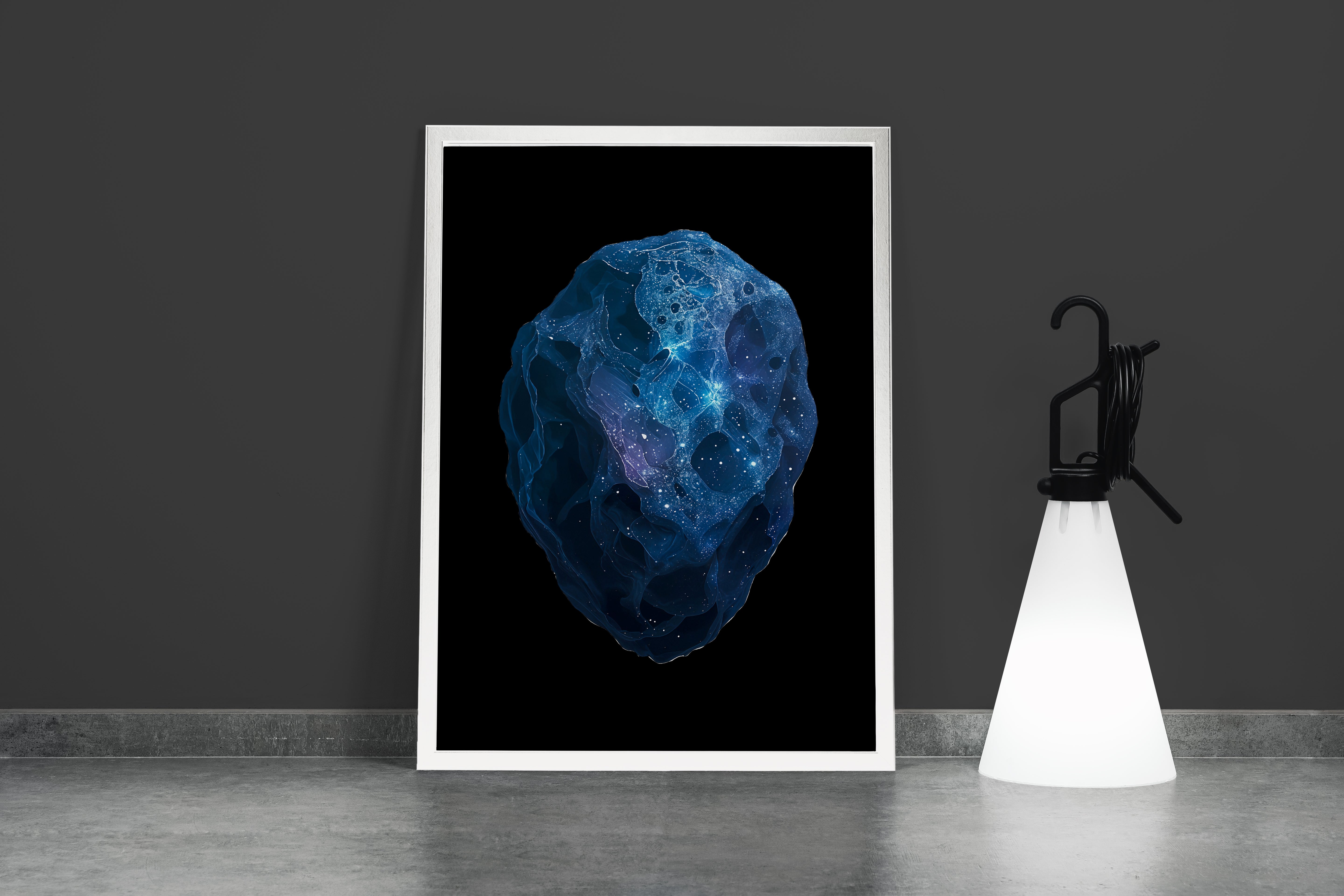 ai creation, giant asteroid, ai art, art, kanvas tablo