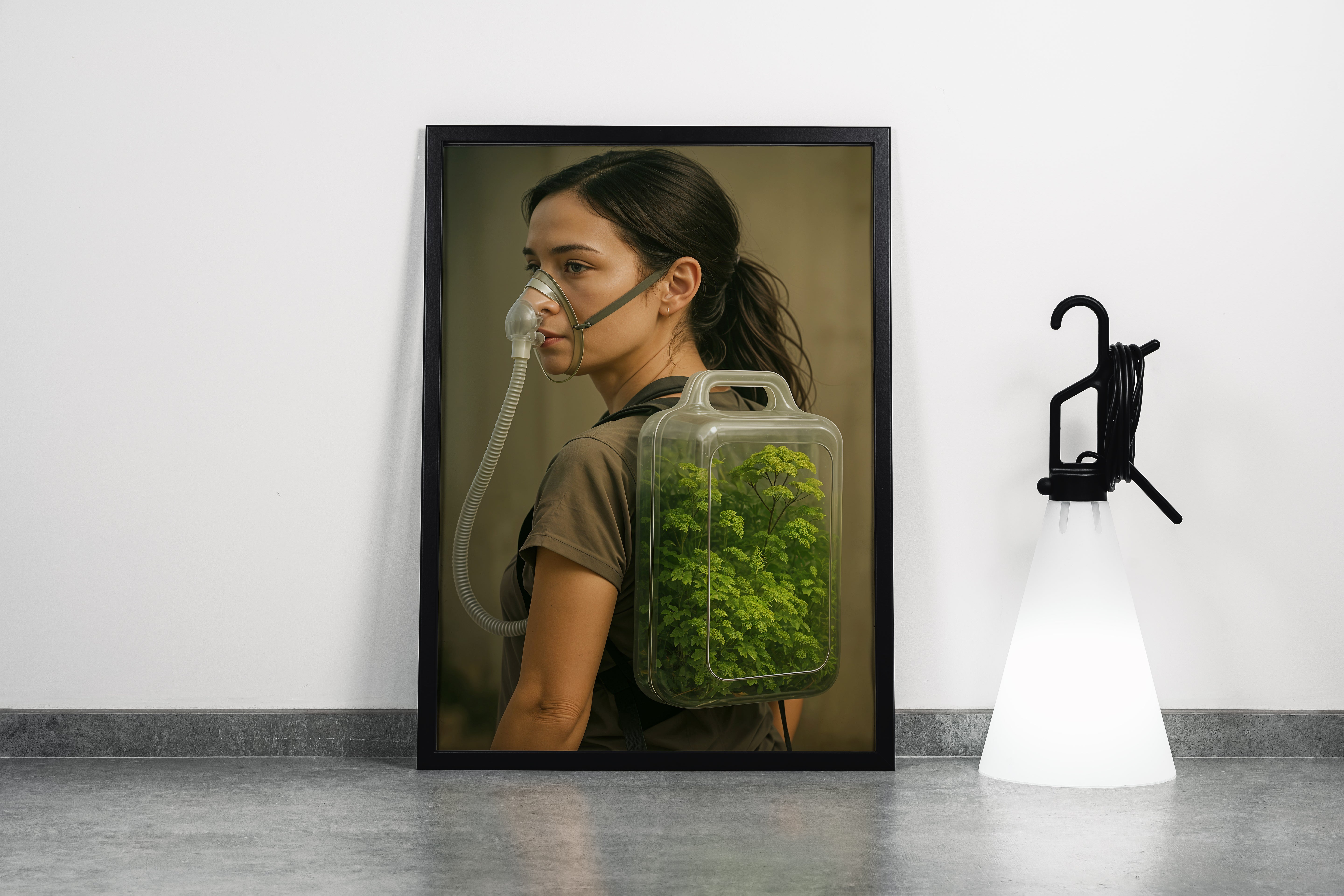 ai creation, portable oxygen, ai art, art, kanvas tablo
