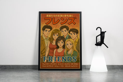 ai creation, friends japanese version, ai art, art, kanvas tablo
