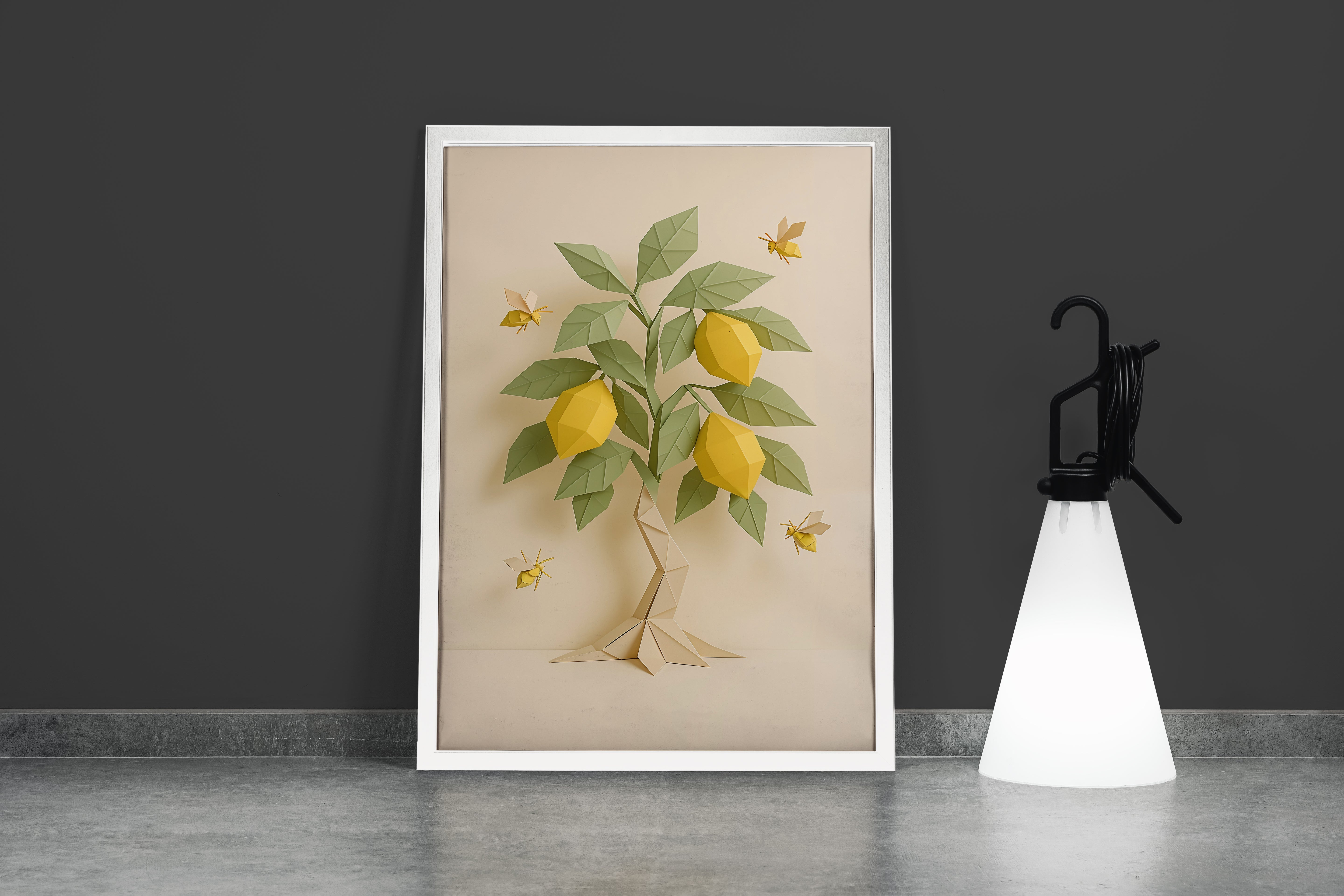 ai creation, lemon tree, ai art, art, kanvas tablo