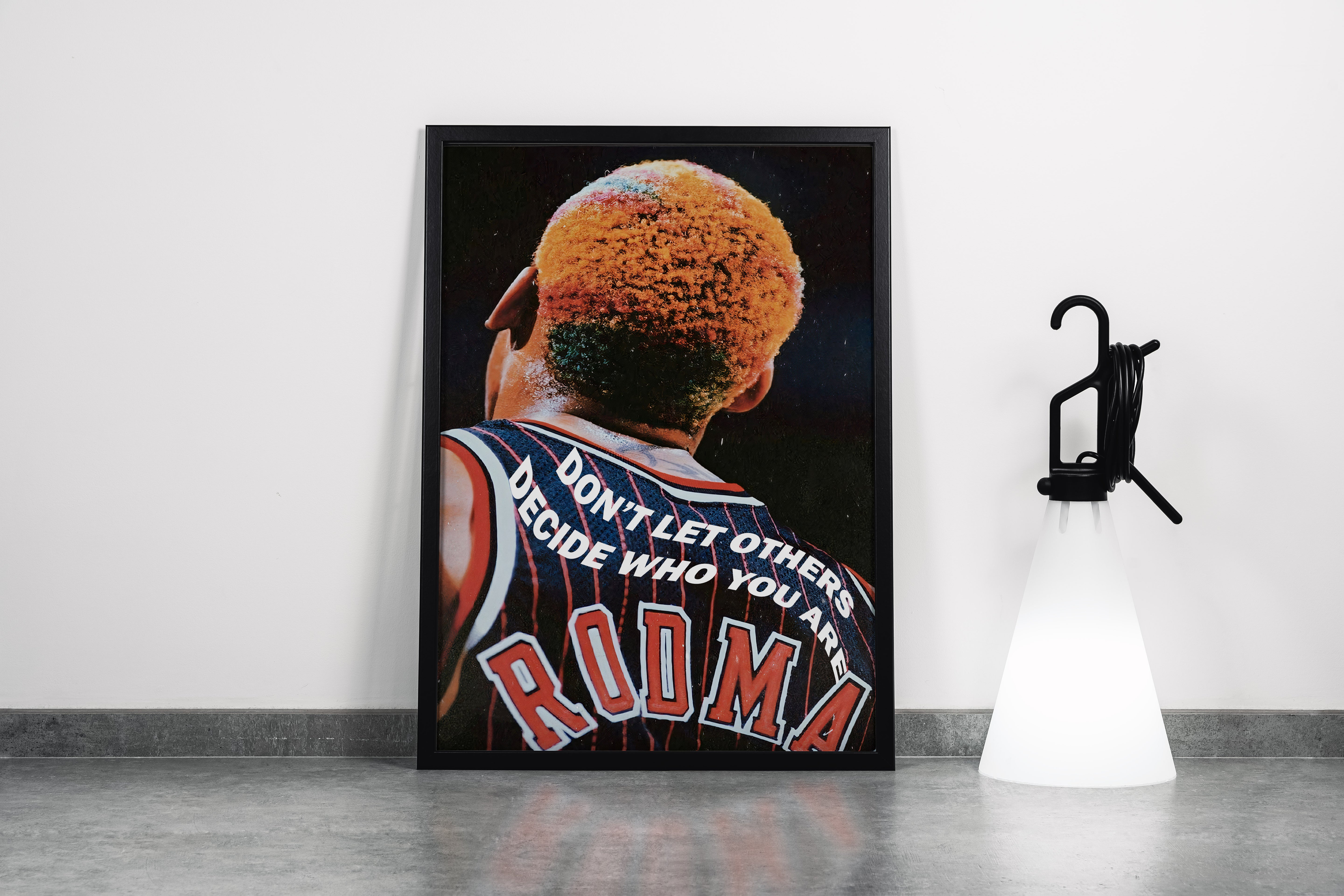 don't let others, dennis rodman, sport, kanvas tablo