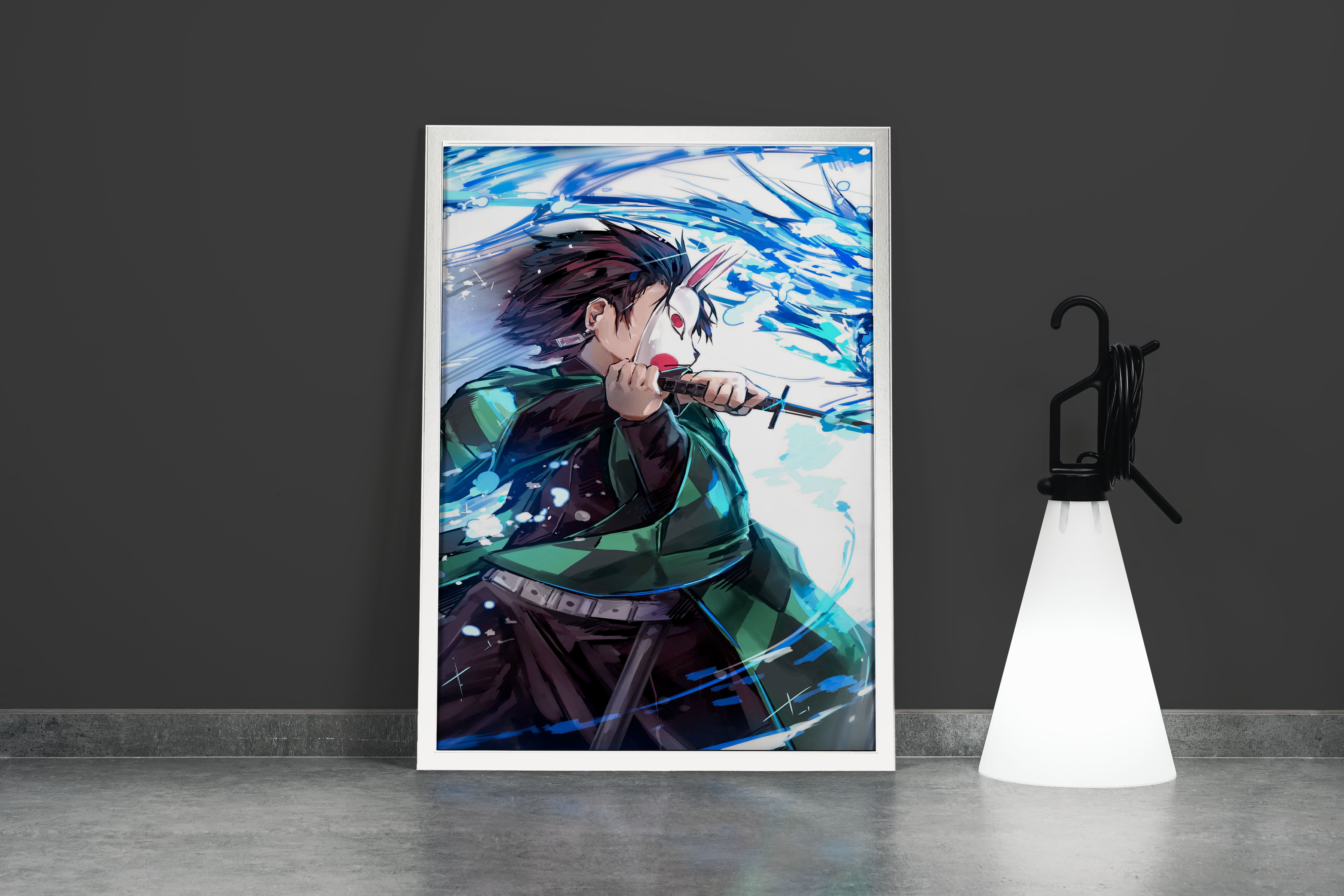 demon slayer model 6, series, anime, gaming art, art, kanvas tablo