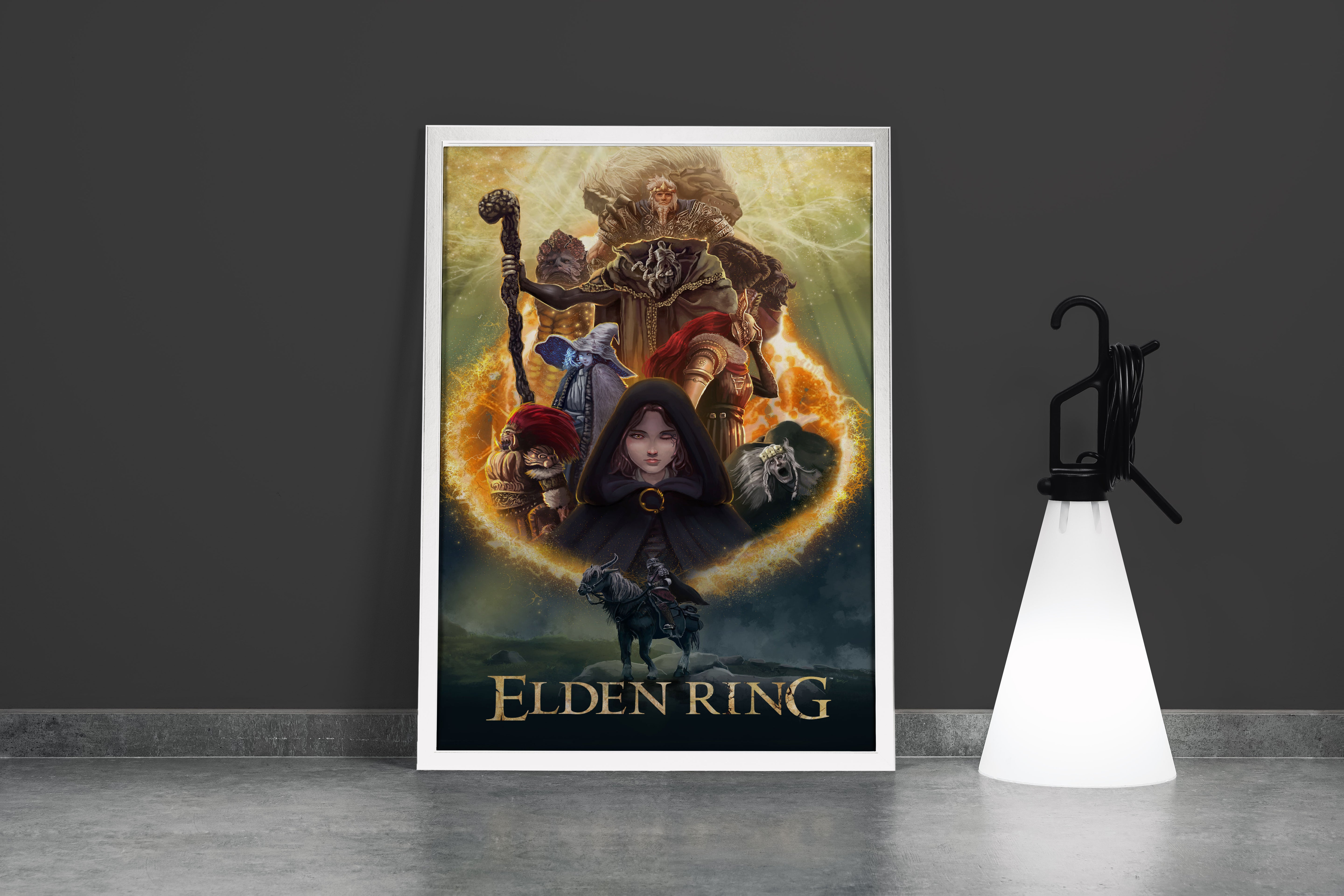 pc game, elden ring model 8, gaming art, art, kanvas tablo