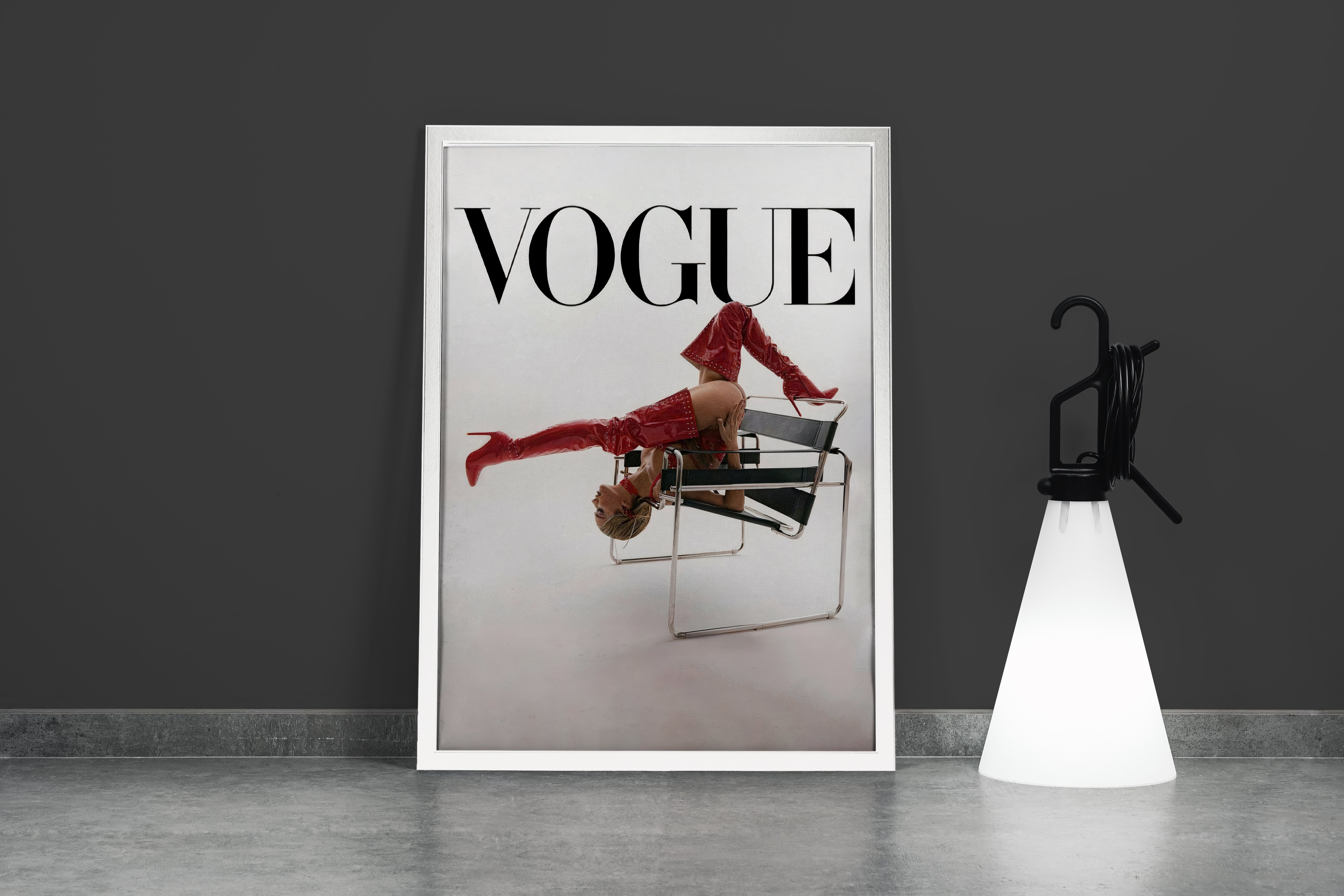 vogue, knee high boots, beauty, pretty, art, kanvas tablo
