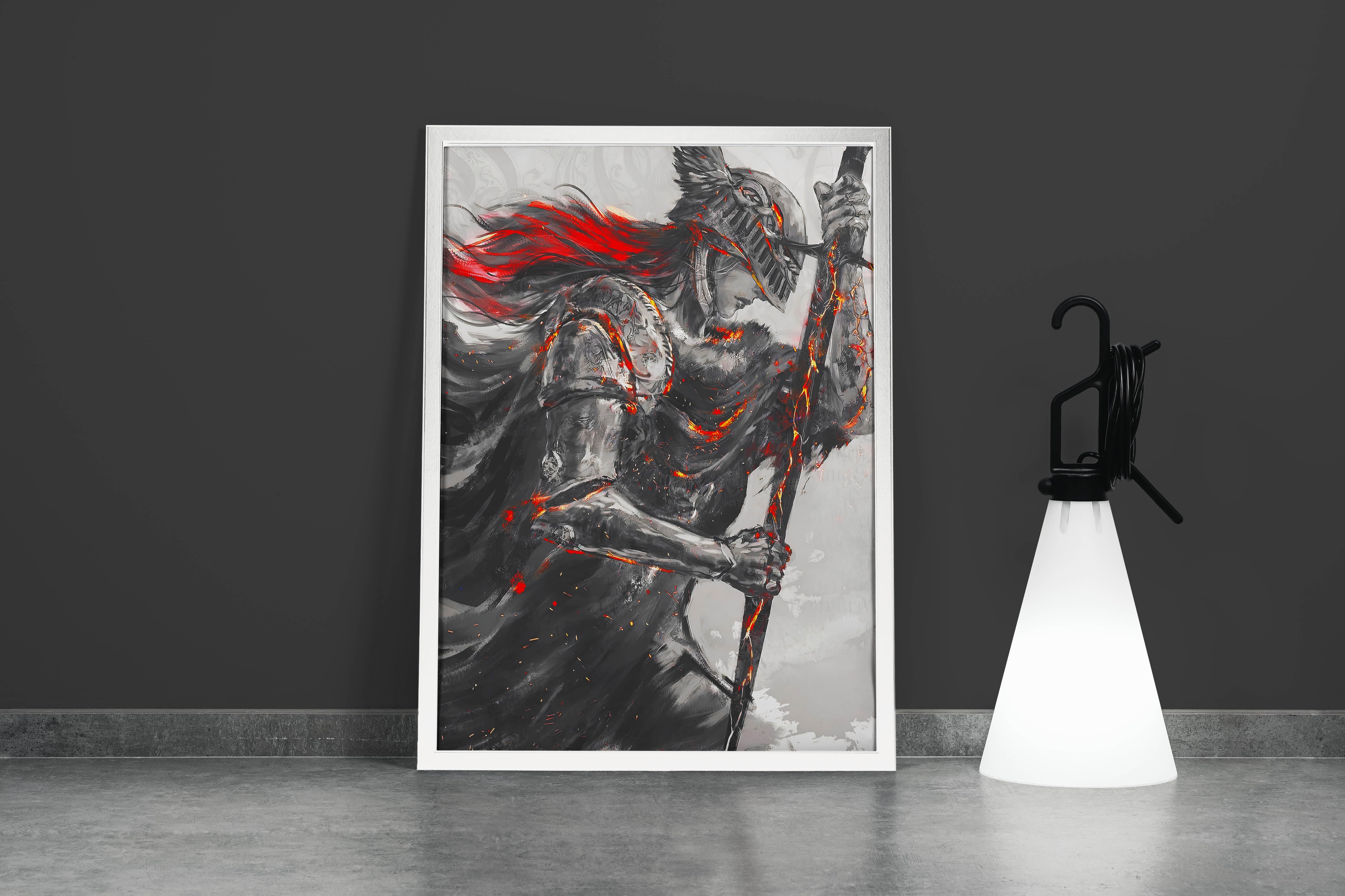 pc game, elden ring model 1, art, kanvas tablo