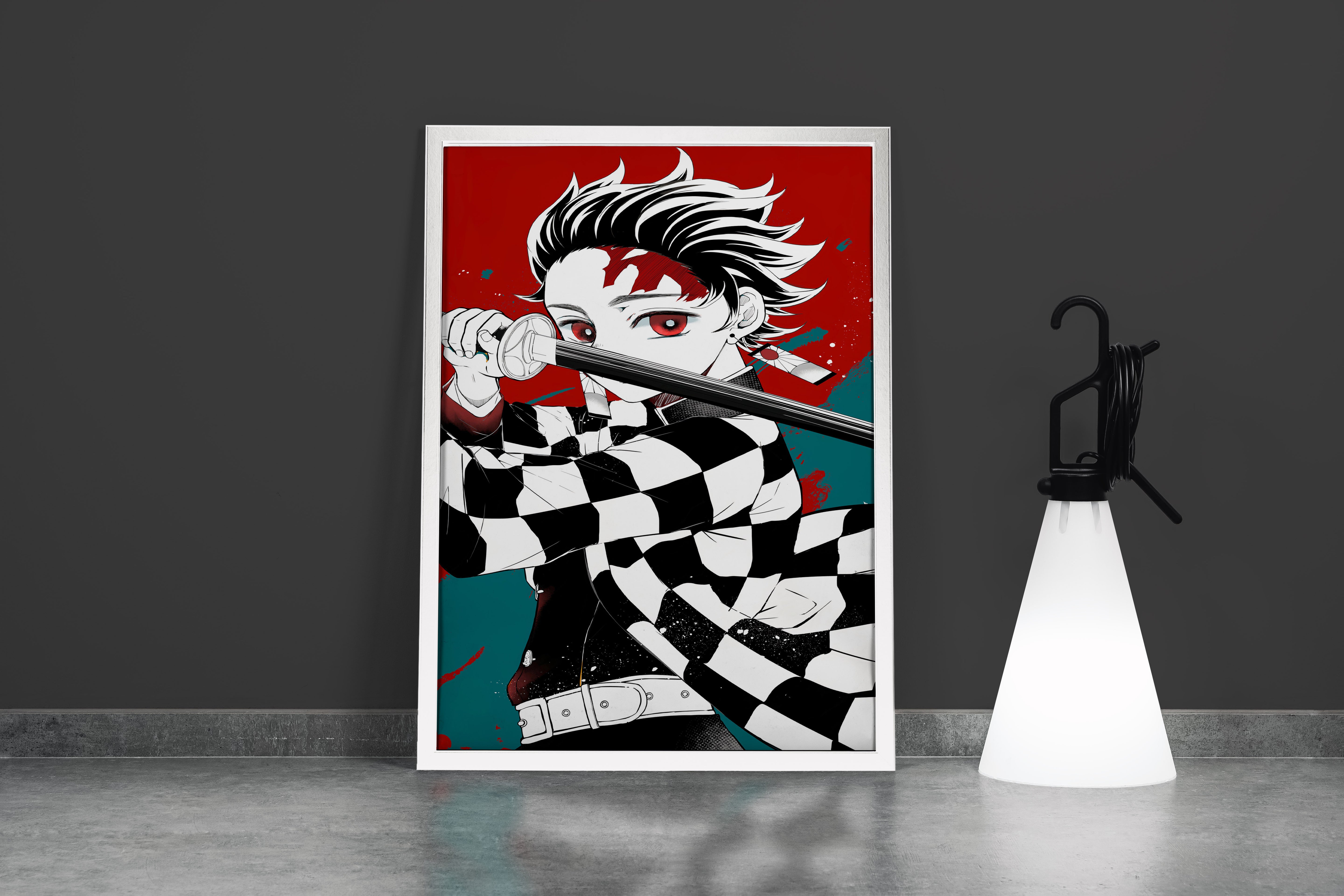 demon slayer model 18, series, anime, gaming art, art, kanvas tablo
