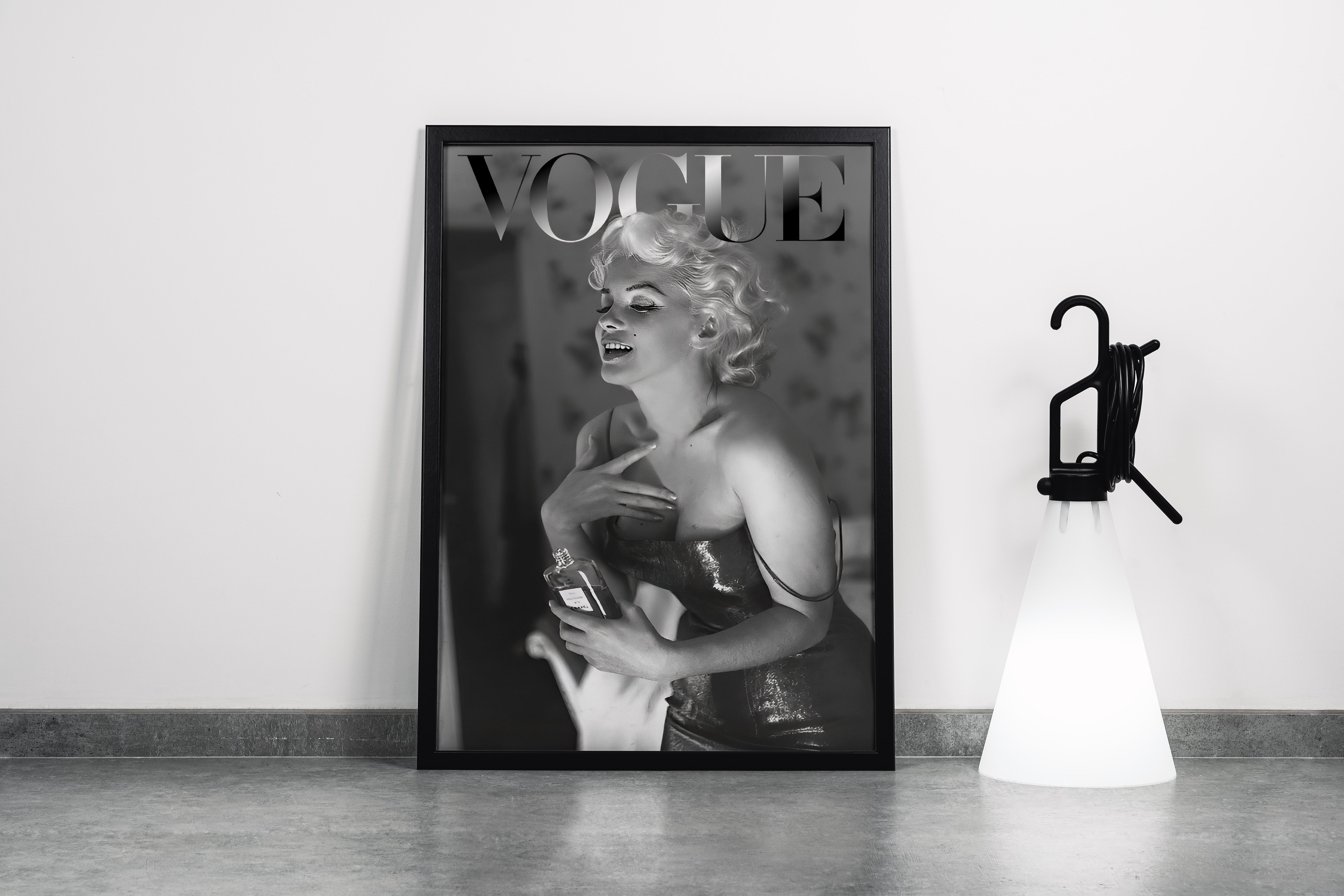 monochrome, vogue, sanat, marilyn monroe, makyaj, art, model, kadın, kanvas tablo