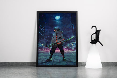 demon slayer model 19, series, anime, gaming art, art, kanvas tablo