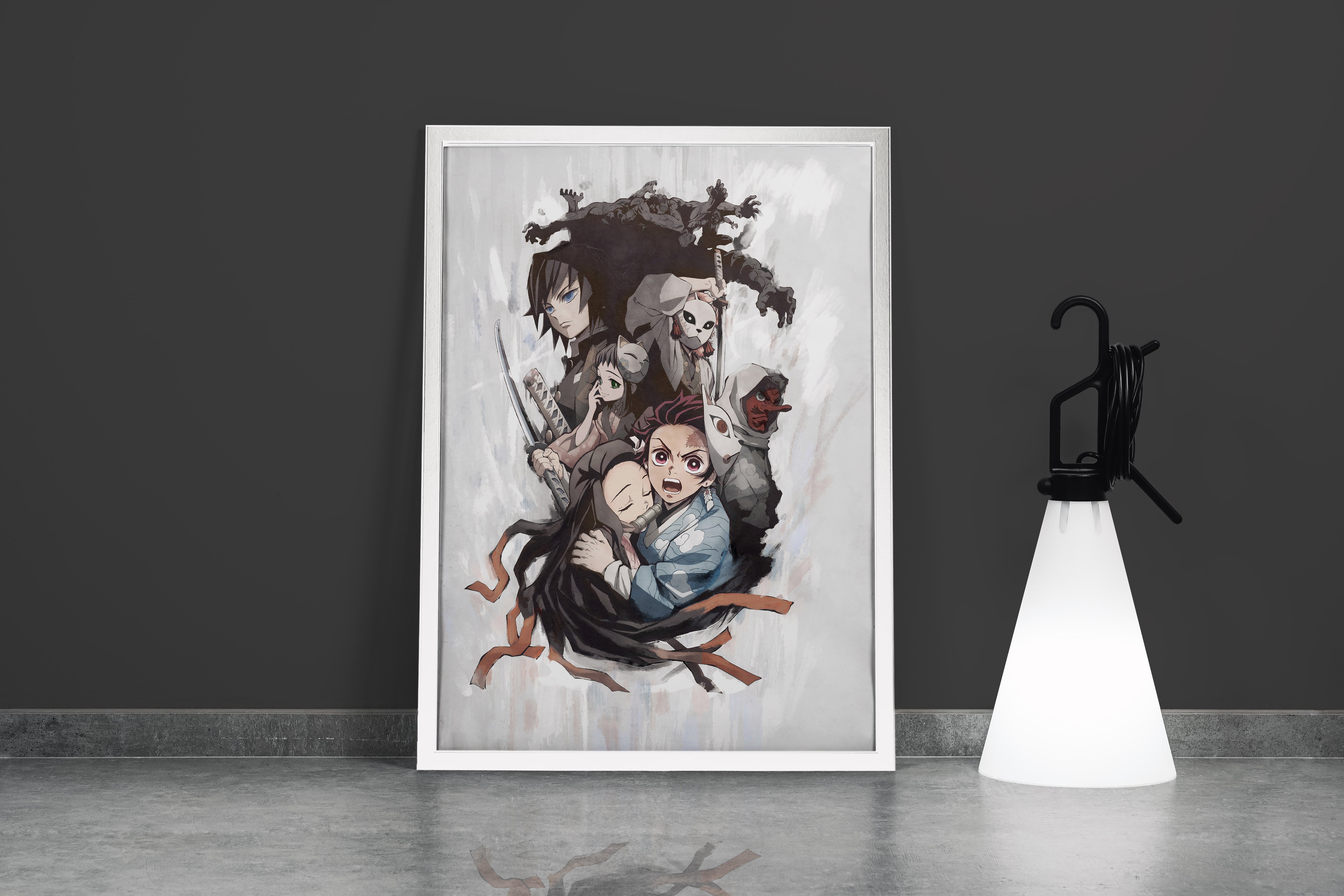 demon slayer model 10, series, anime, gaming art, art, kanvas tablo