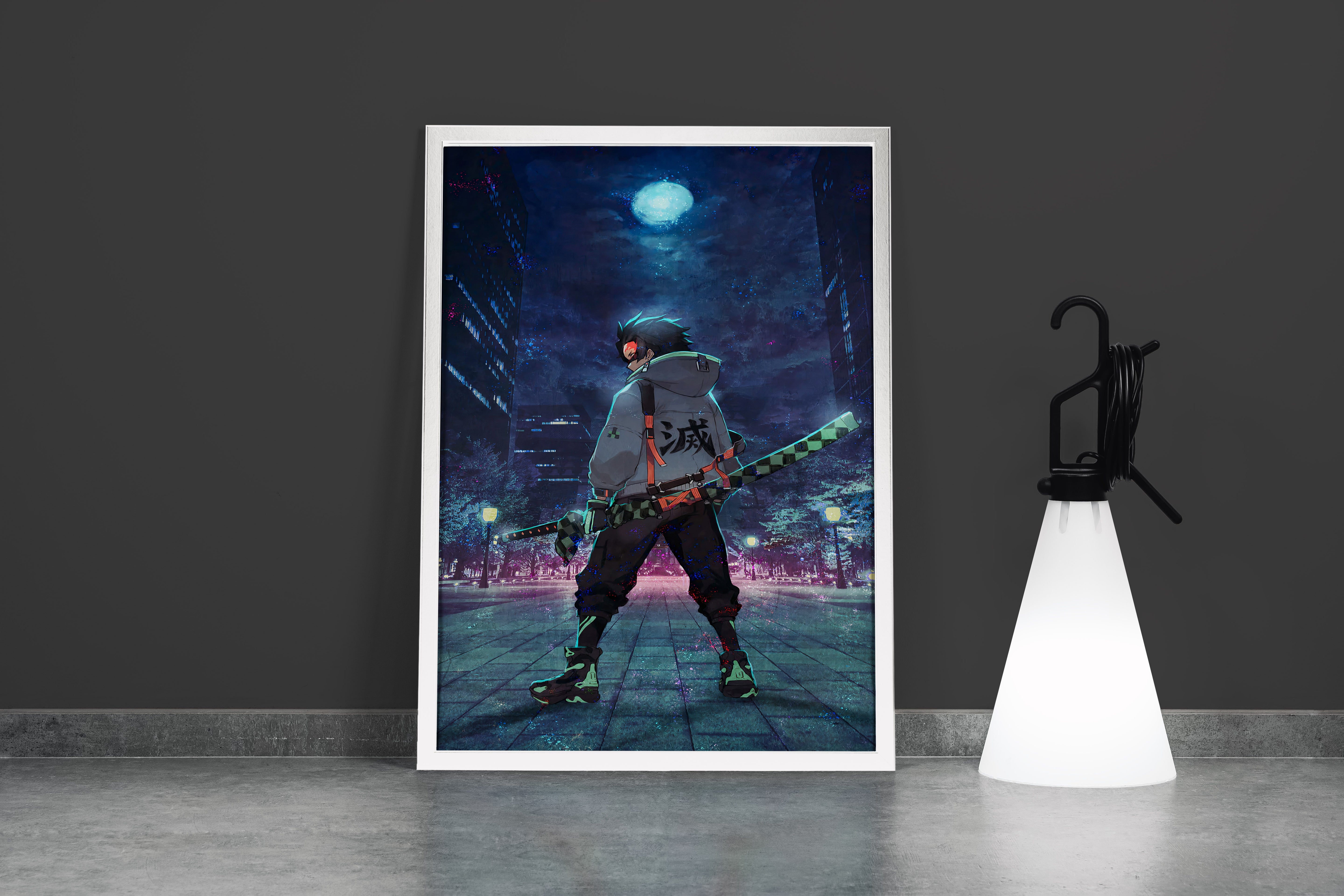 demon slayer model 19, series, anime, gaming art, art, kanvas tablo