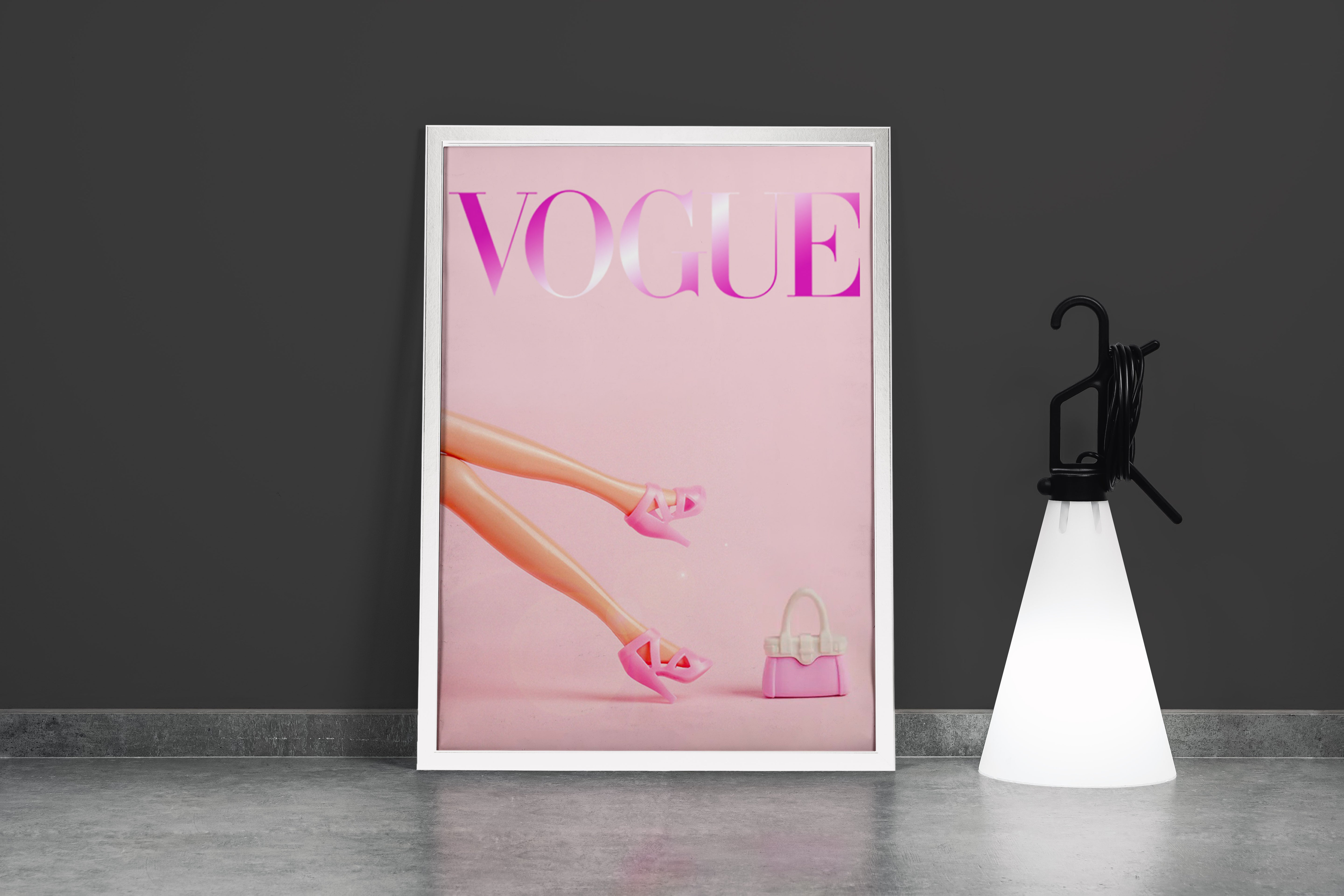 barbie effect vogue, art, kanvas tablo