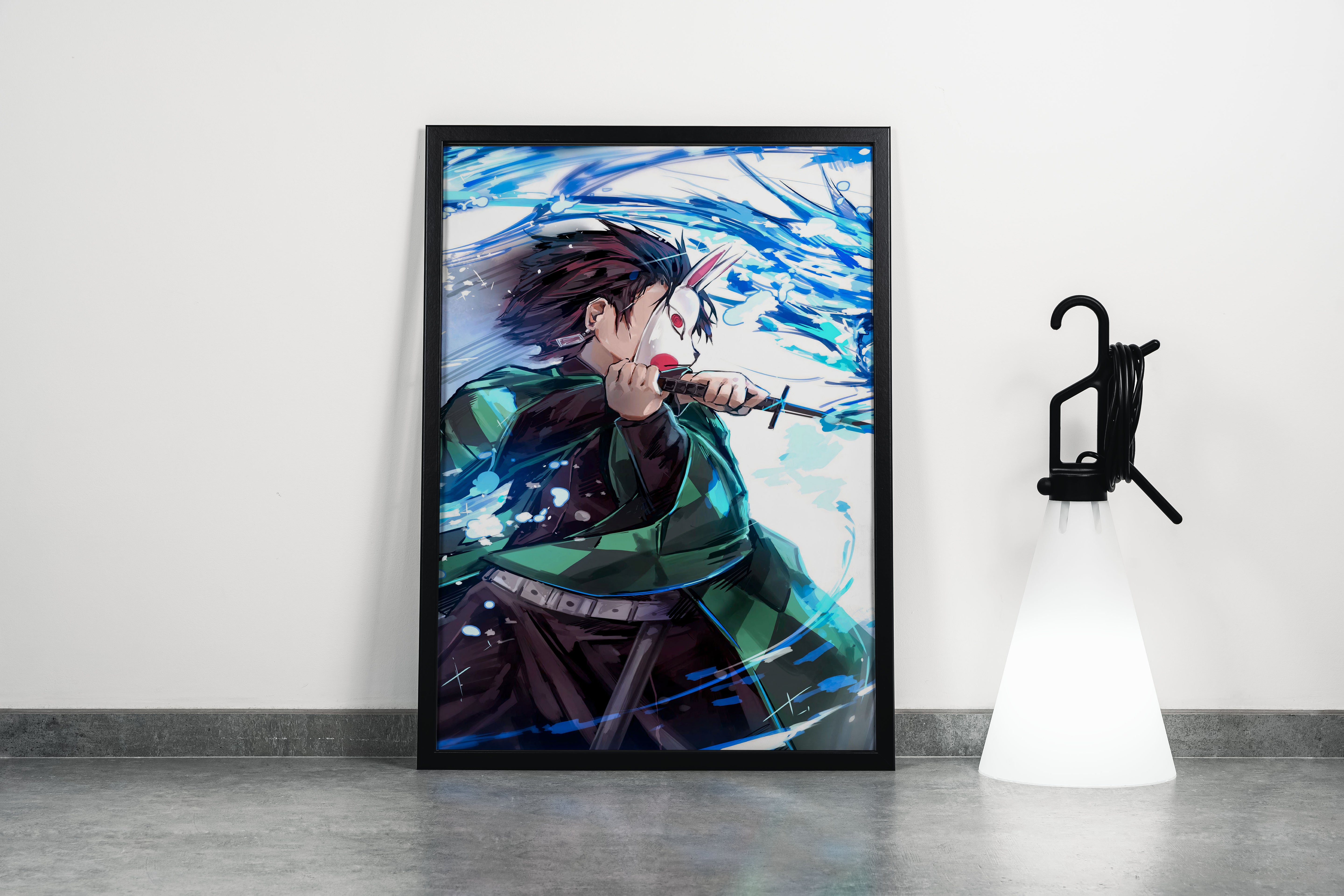 demon slayer model 6, series, anime, gaming art, art, kanvas tablo