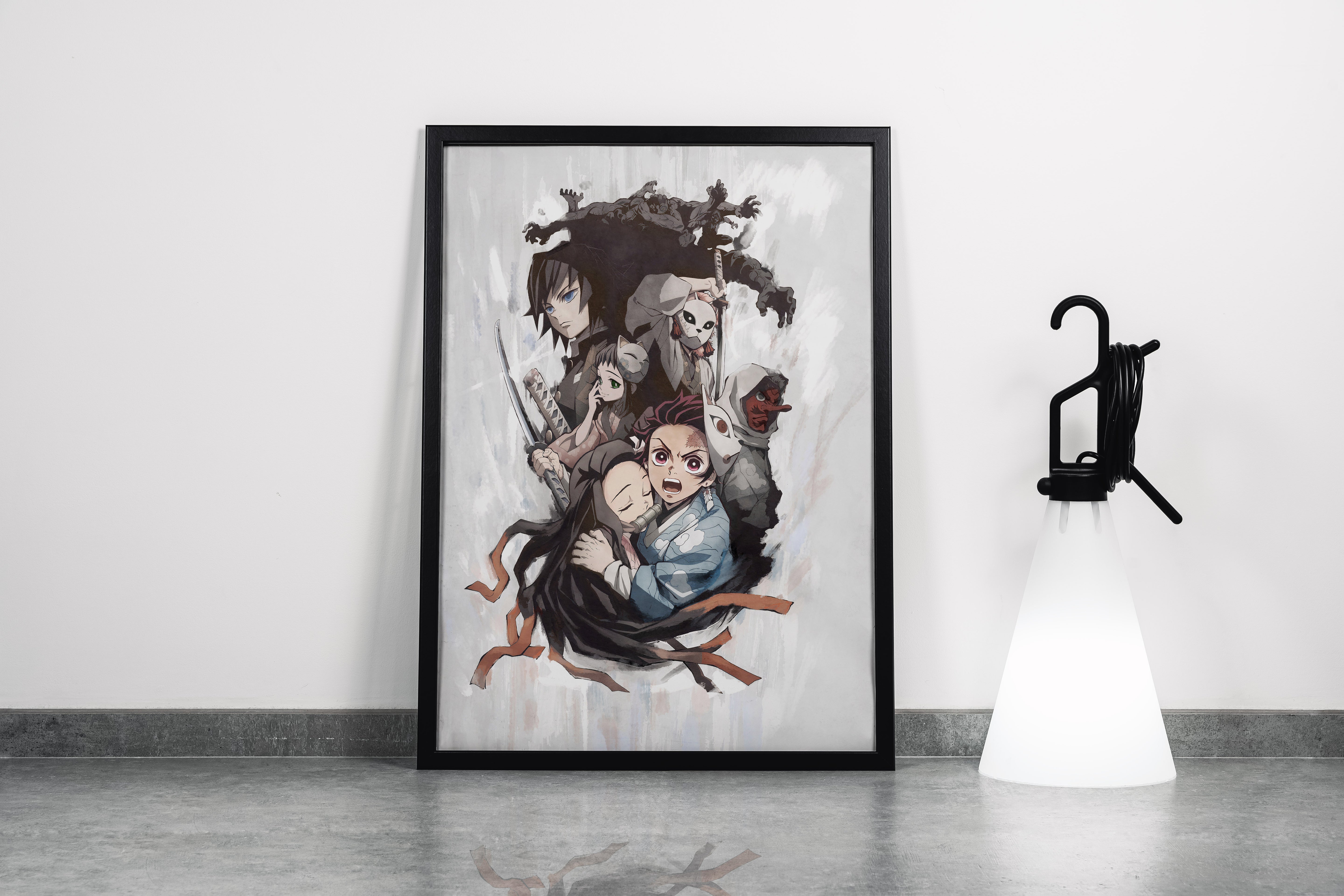 demon slayer model 10, series, anime, gaming art, art, kanvas tablo