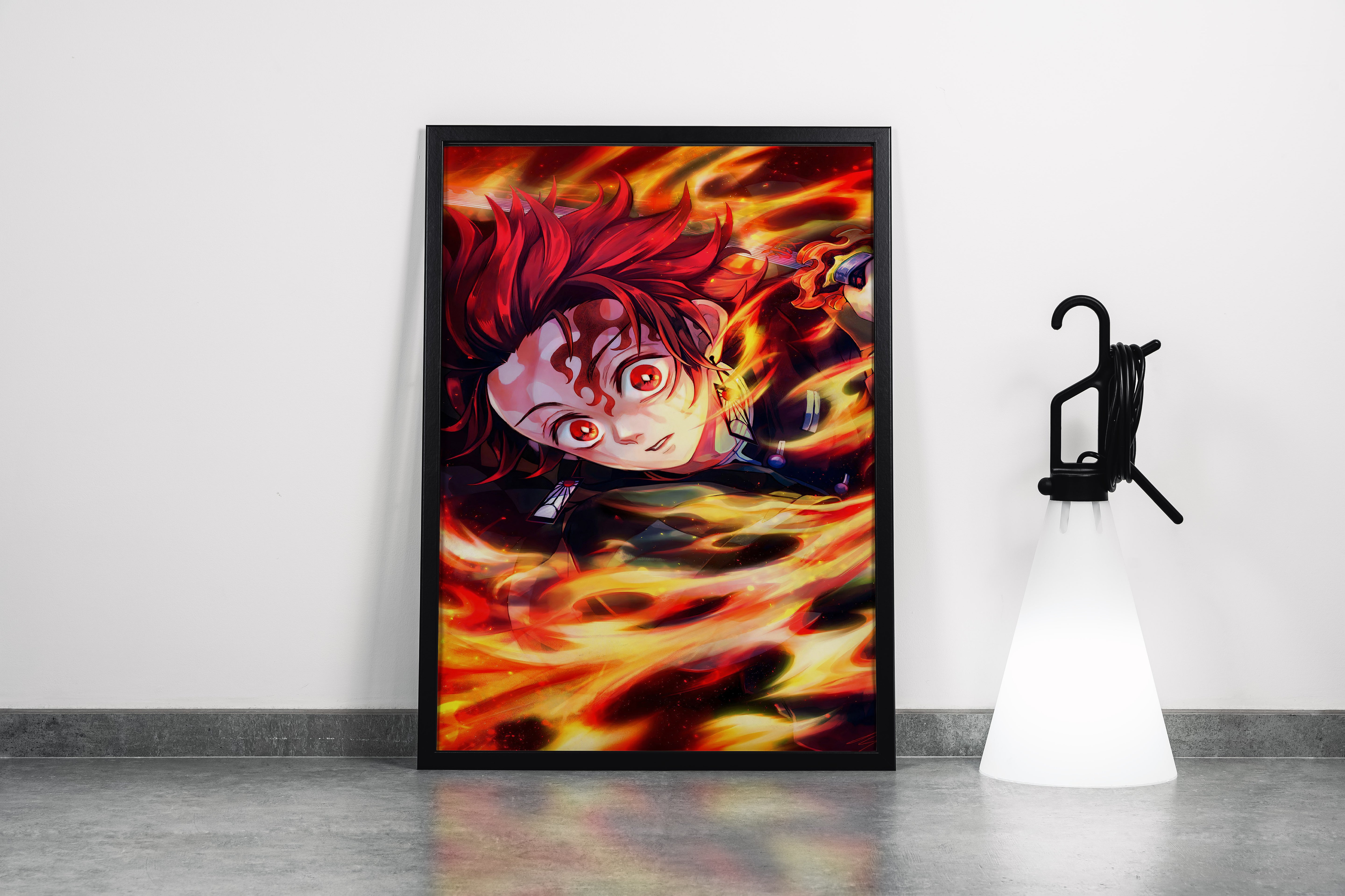 demon slayer model 7, series, anime, gaming art, art, kanvas tablo