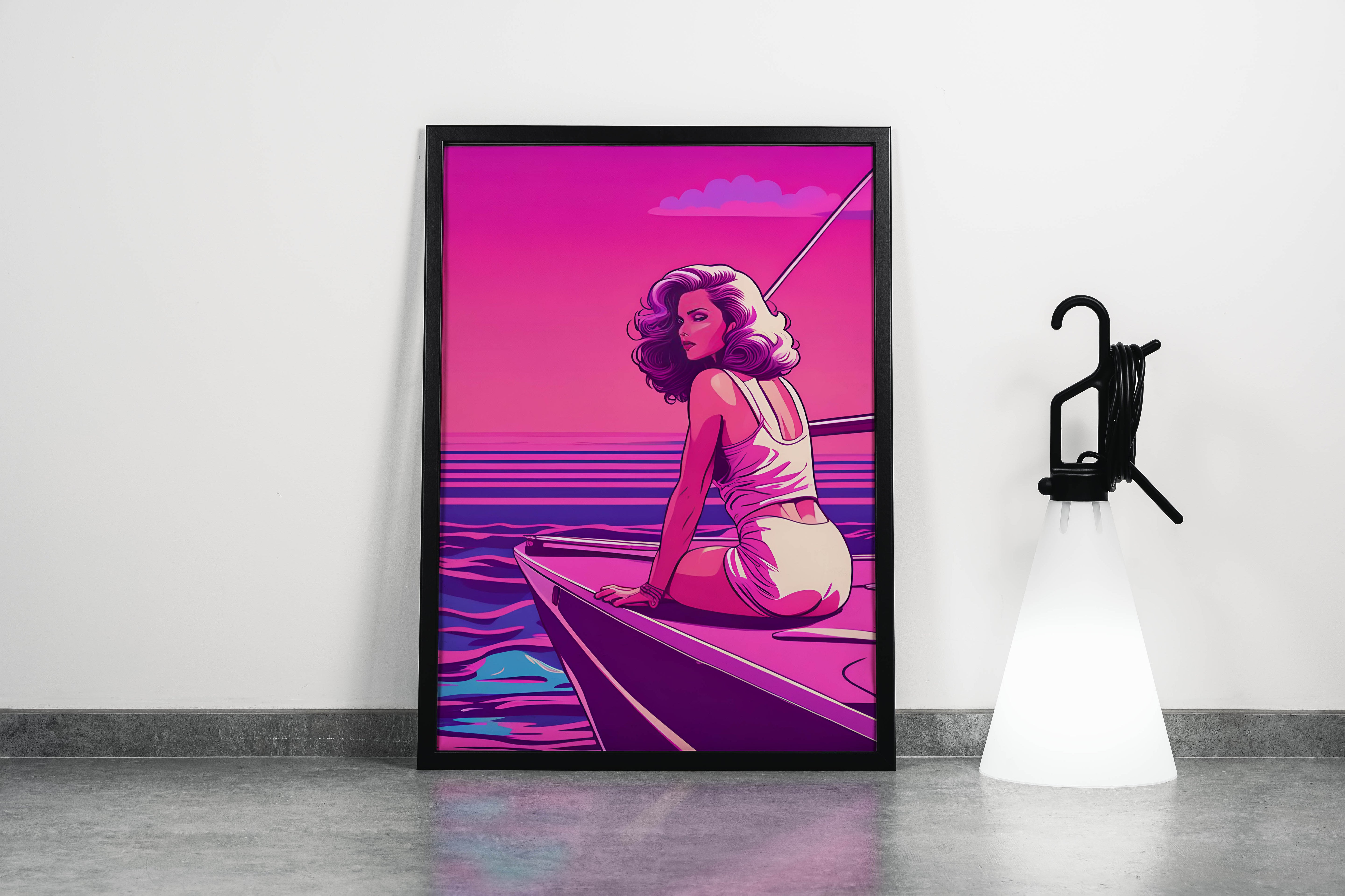 retrowave vogue, pop art, beauty, art, kanvas tablo