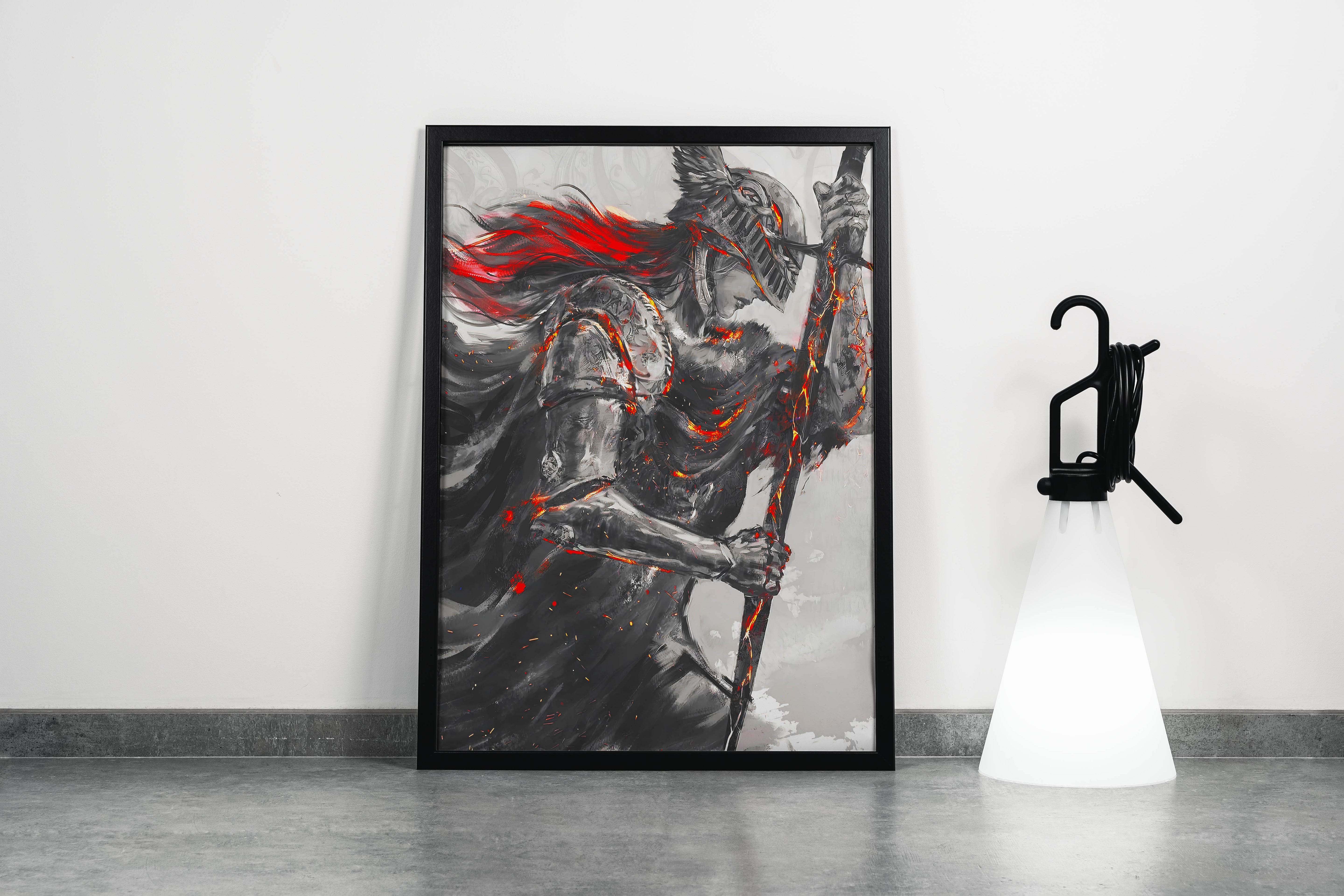 pc game, elden ring model 1, art, kanvas tablo