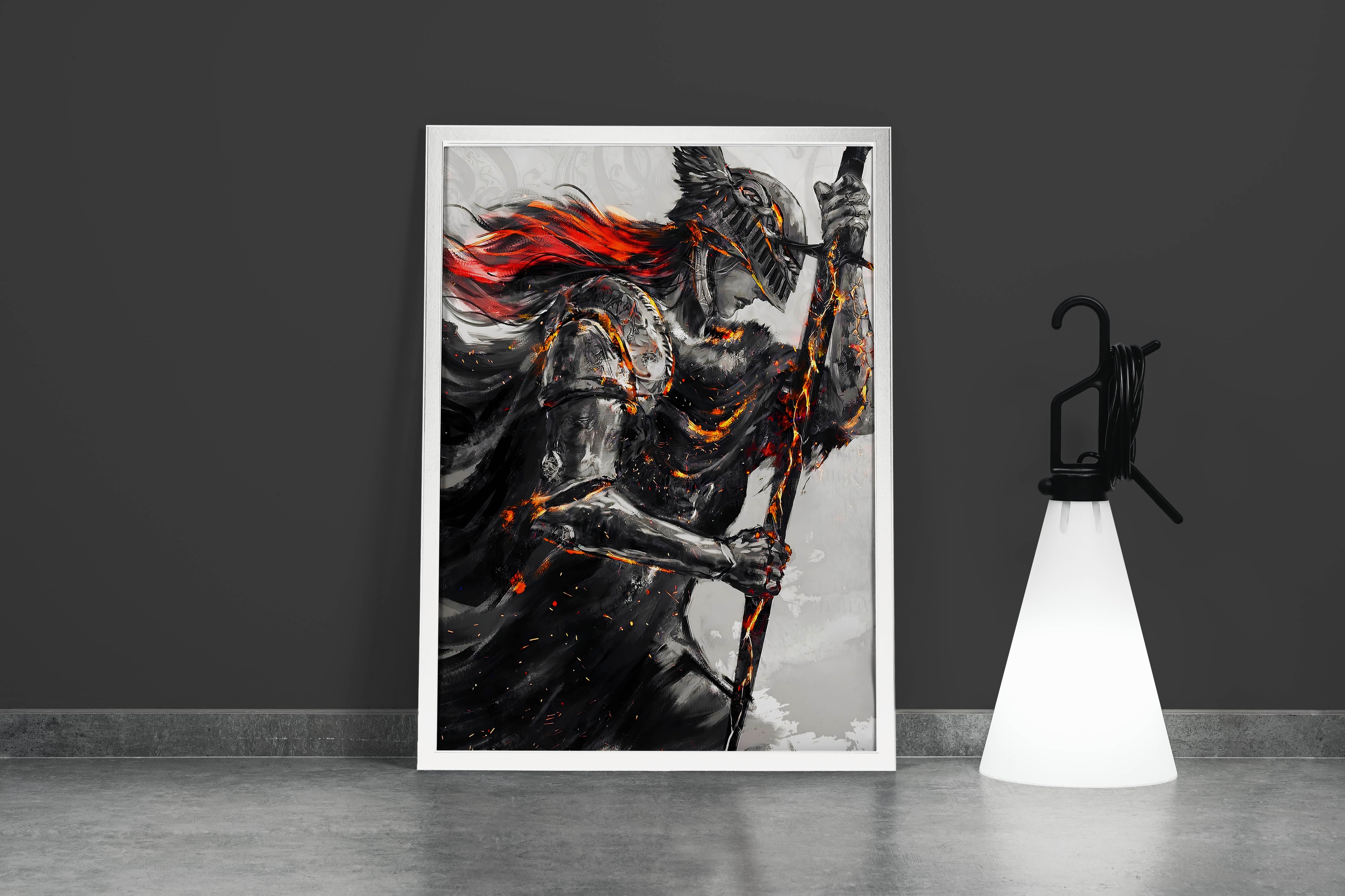 pc game, elden ring model 6, art, kanvas tablo