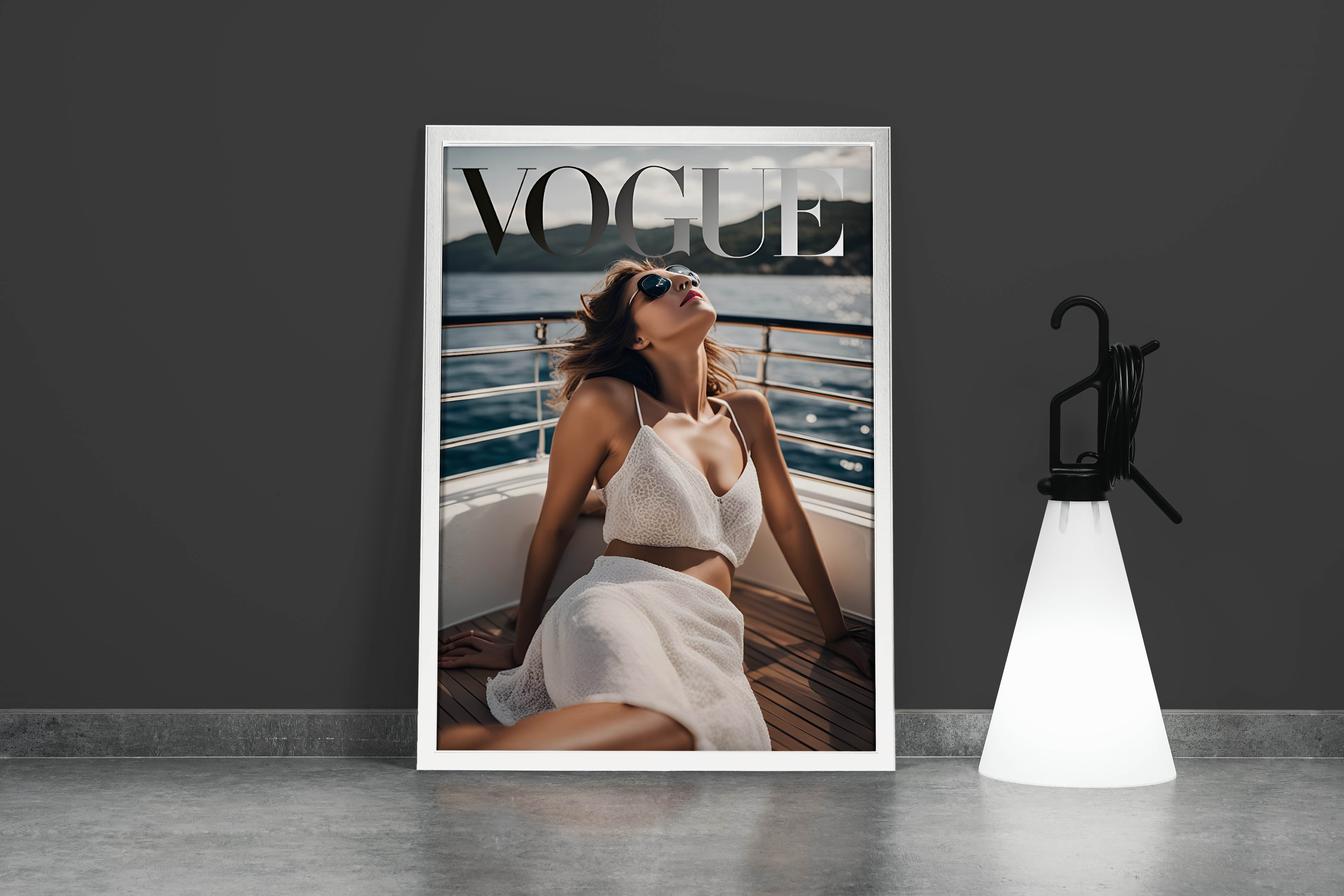 ai creation vogue, beauty, sunshine, art, kanvas tablo