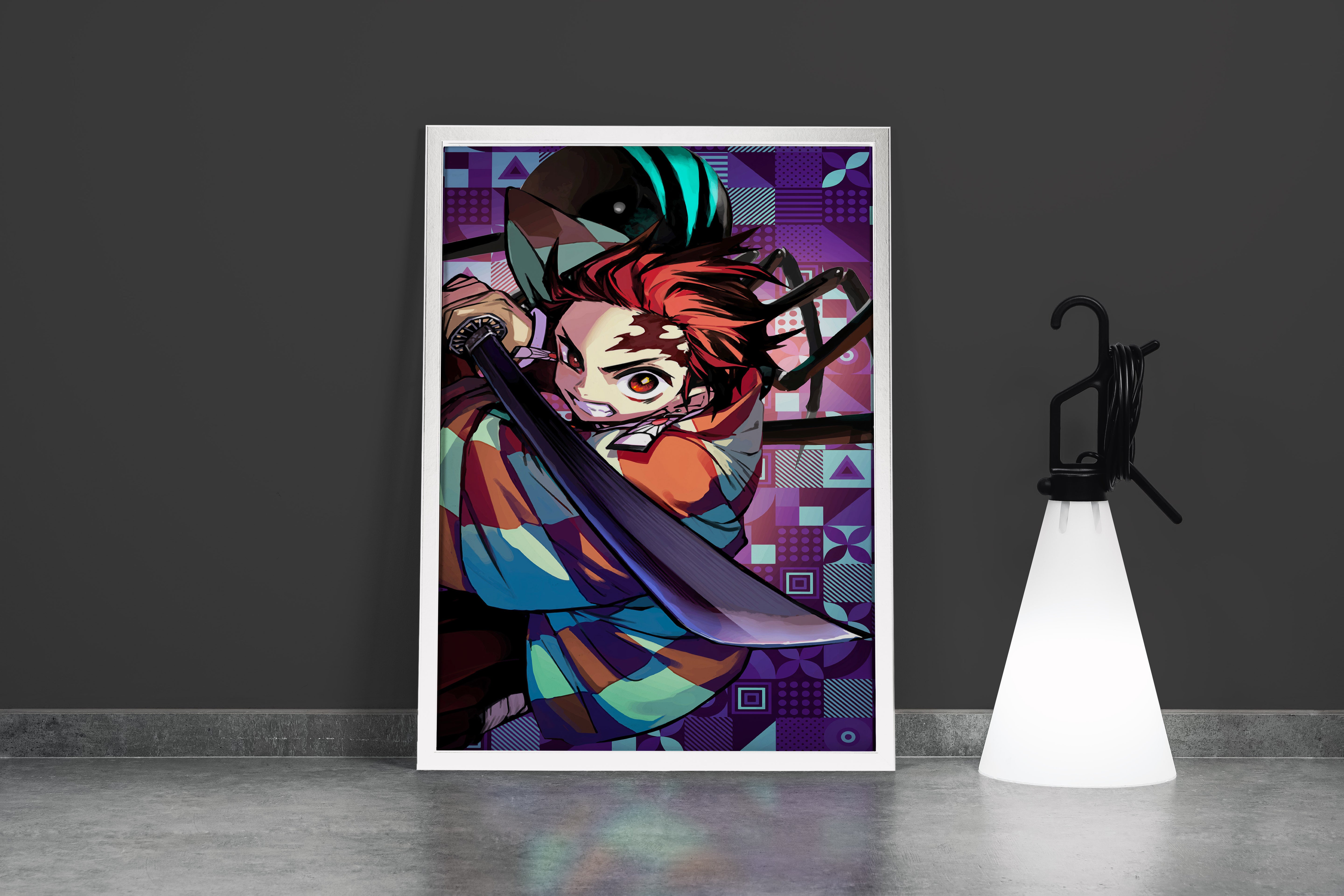 demon slayer model 12, series, anime, gaming art, art, kanvas tablo