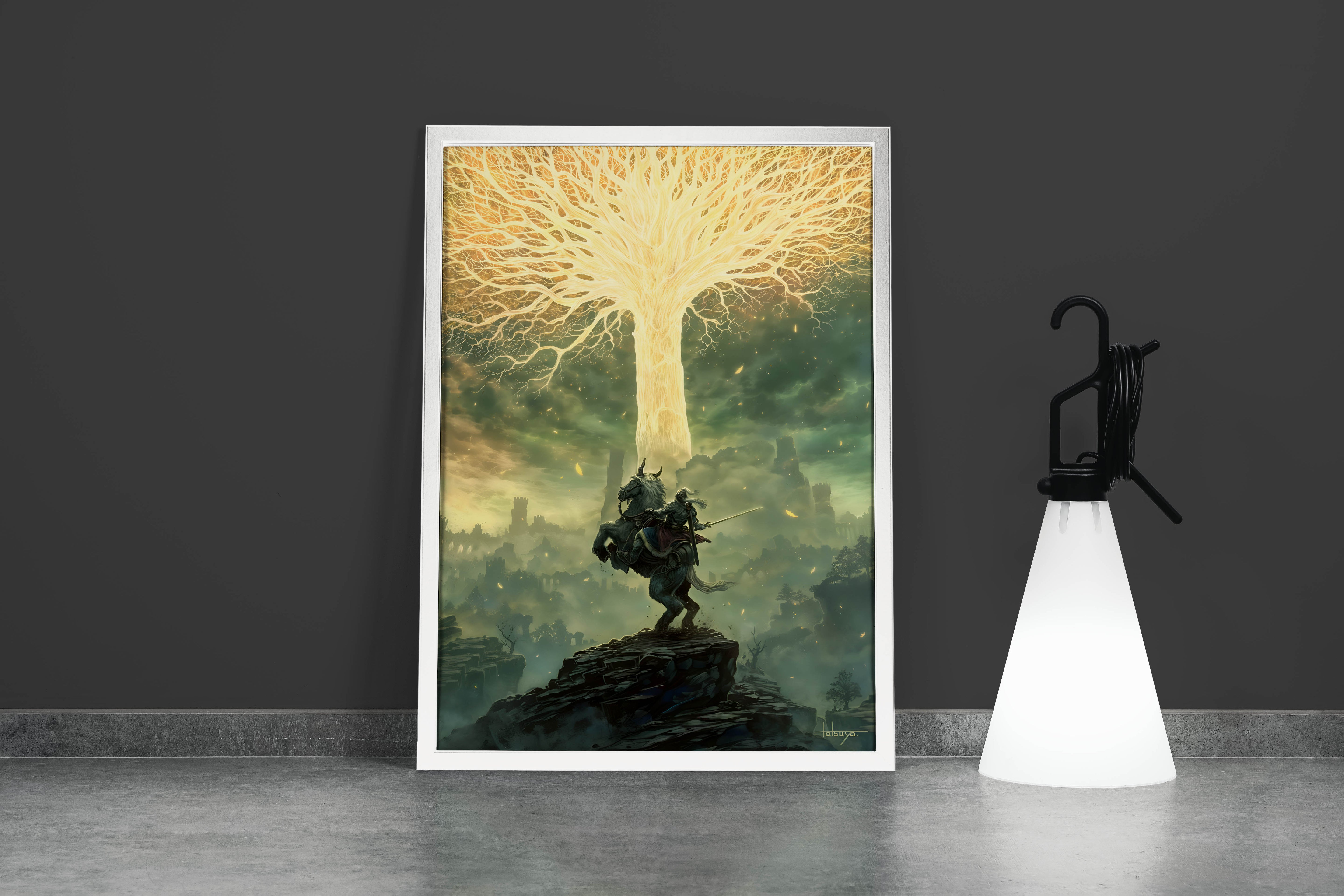 pc game, elden ring model 4, art, kanvas tablo