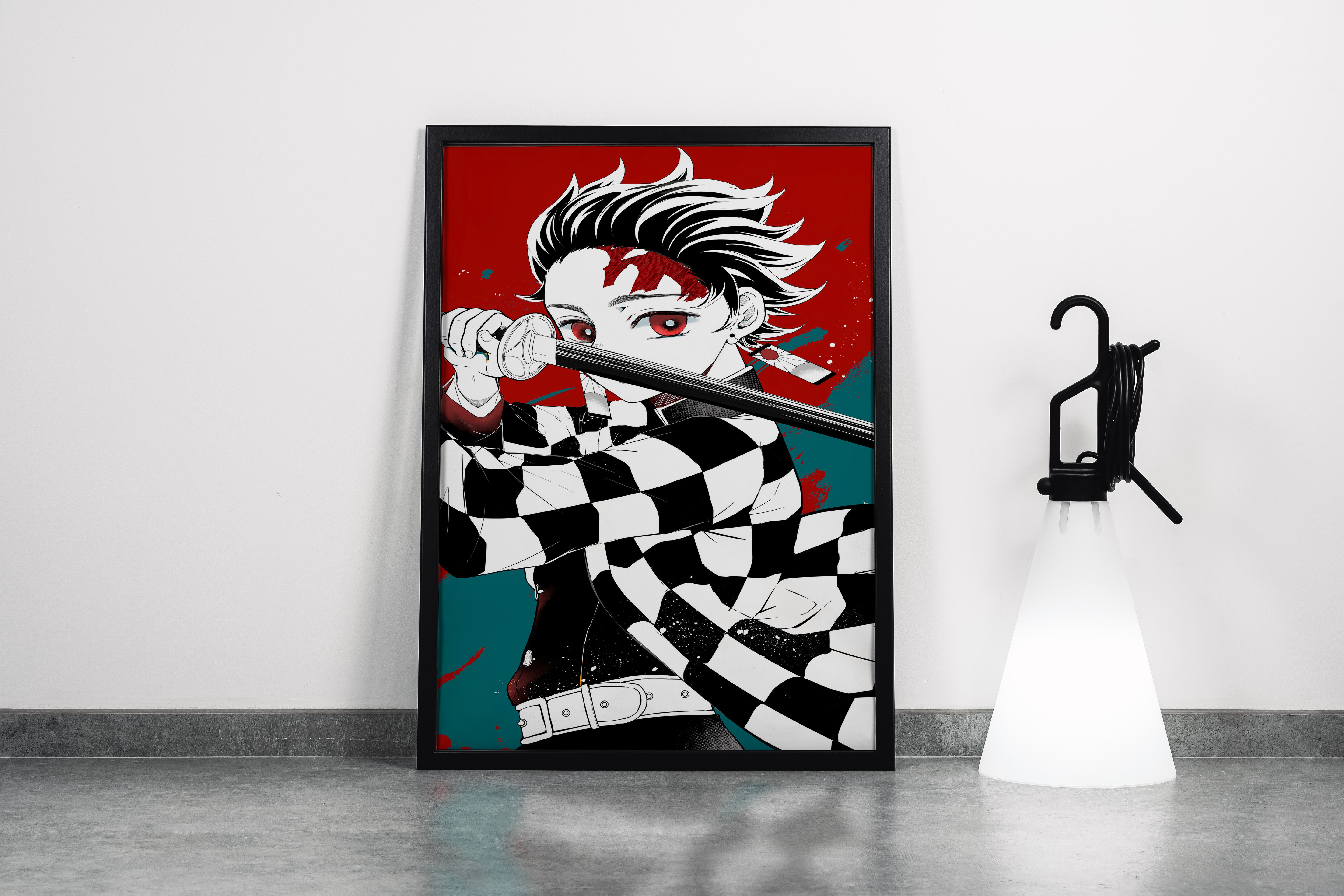 demon slayer model 18, series, anime, gaming art, art, kanvas tablo