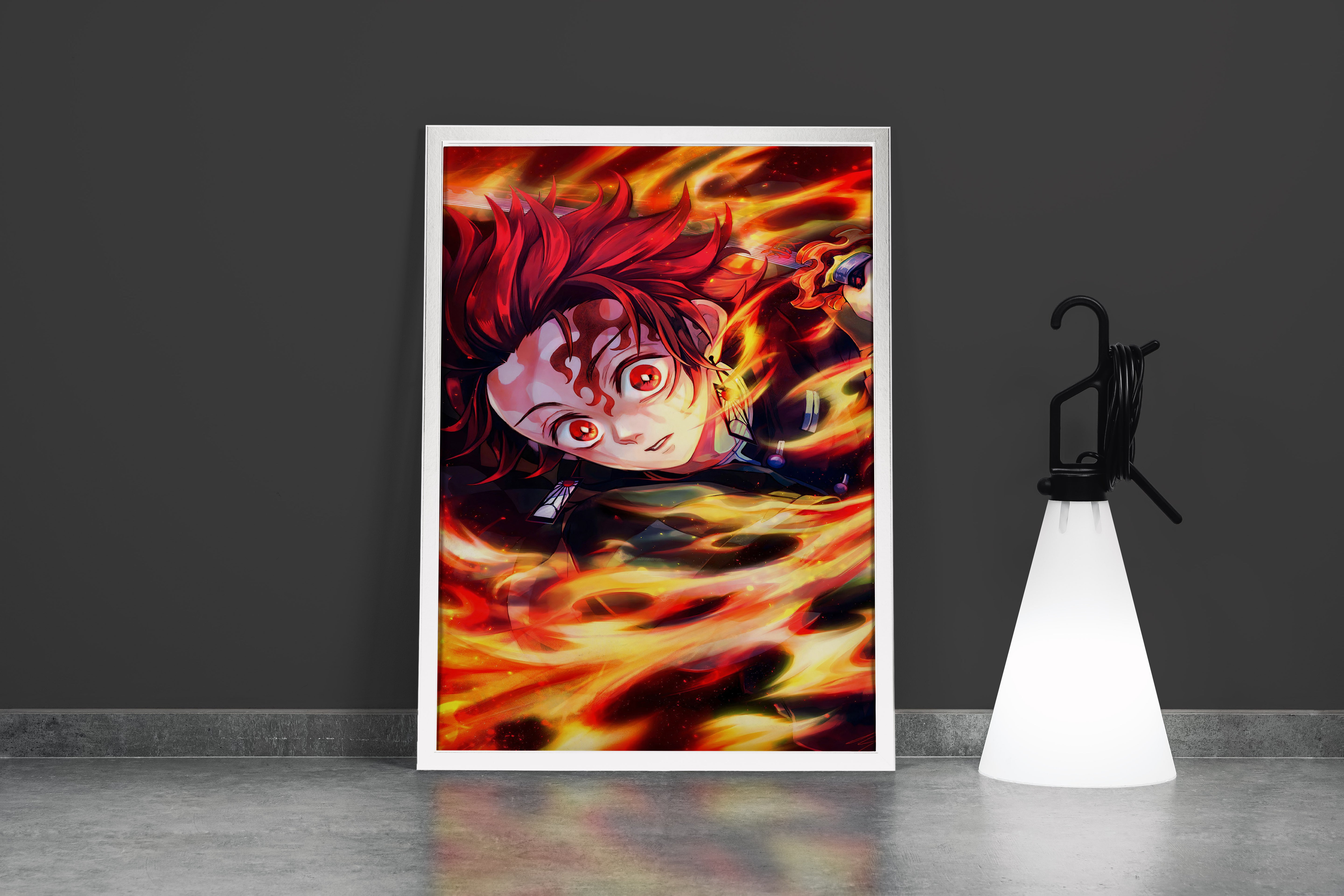 demon slayer model 7, series, anime, gaming art, art, kanvas tablo