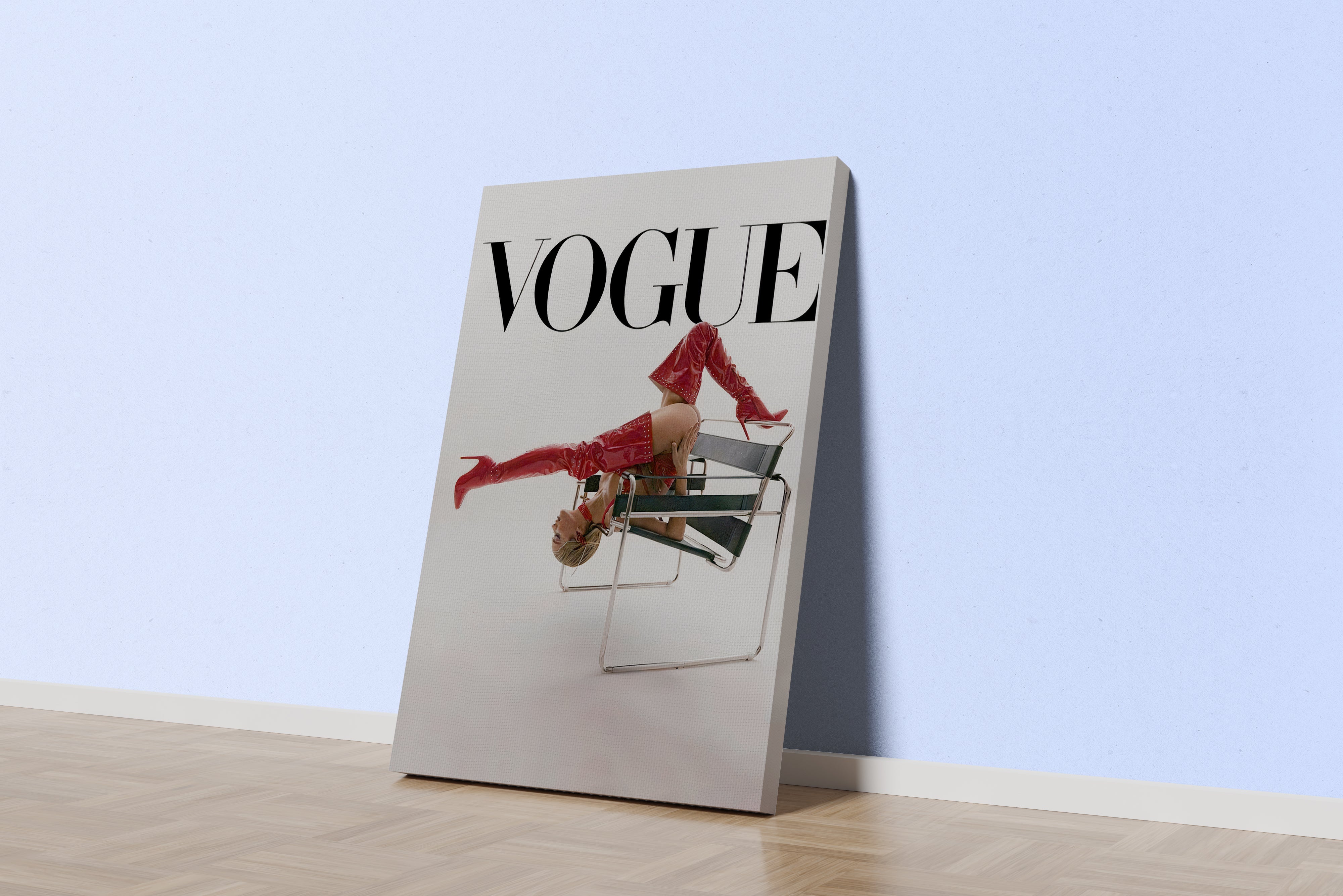 vogue, knee high boots, beauty, pretty, art, kanvas tablo