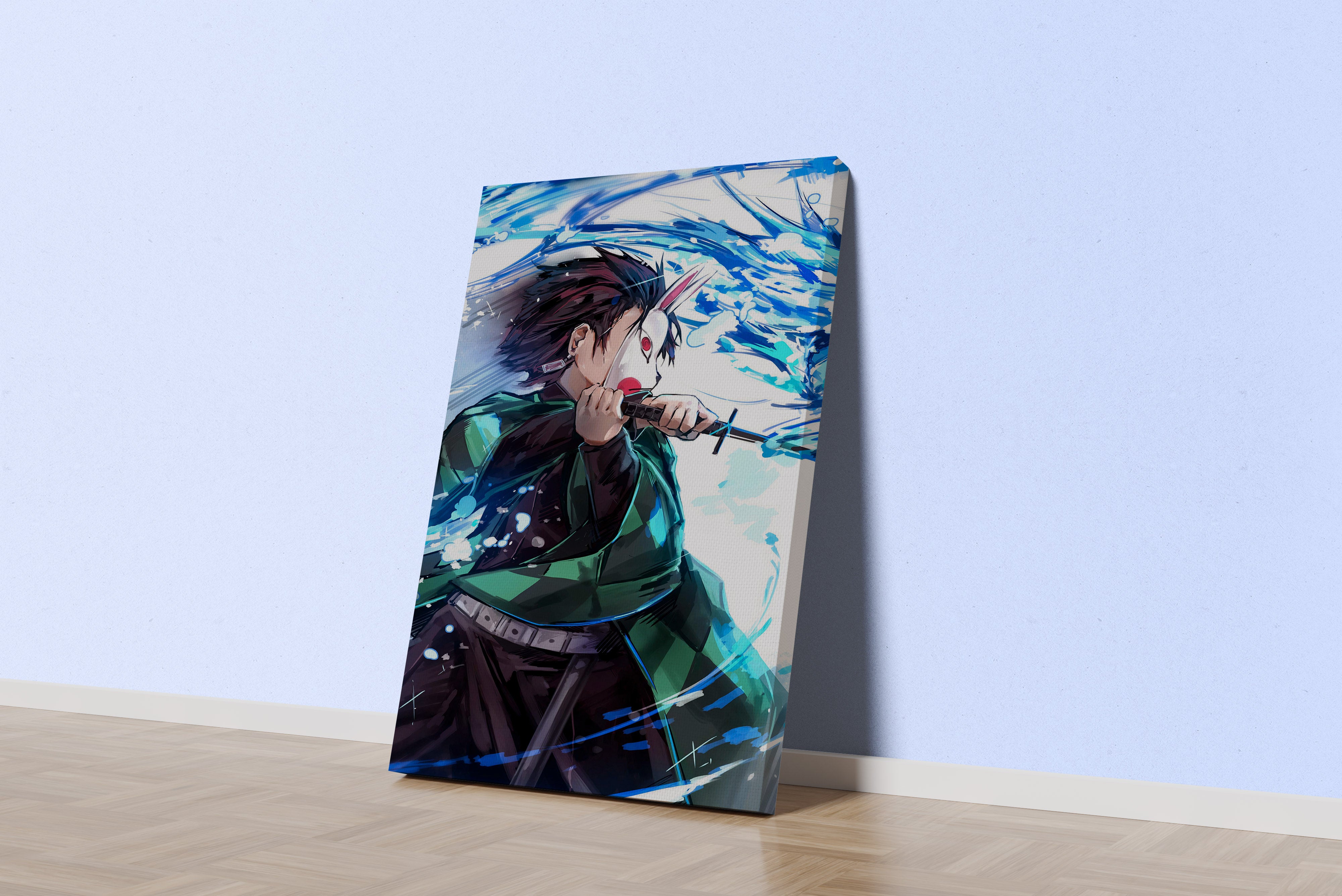 demon slayer model 6, series, anime, gaming art, art, kanvas tablo