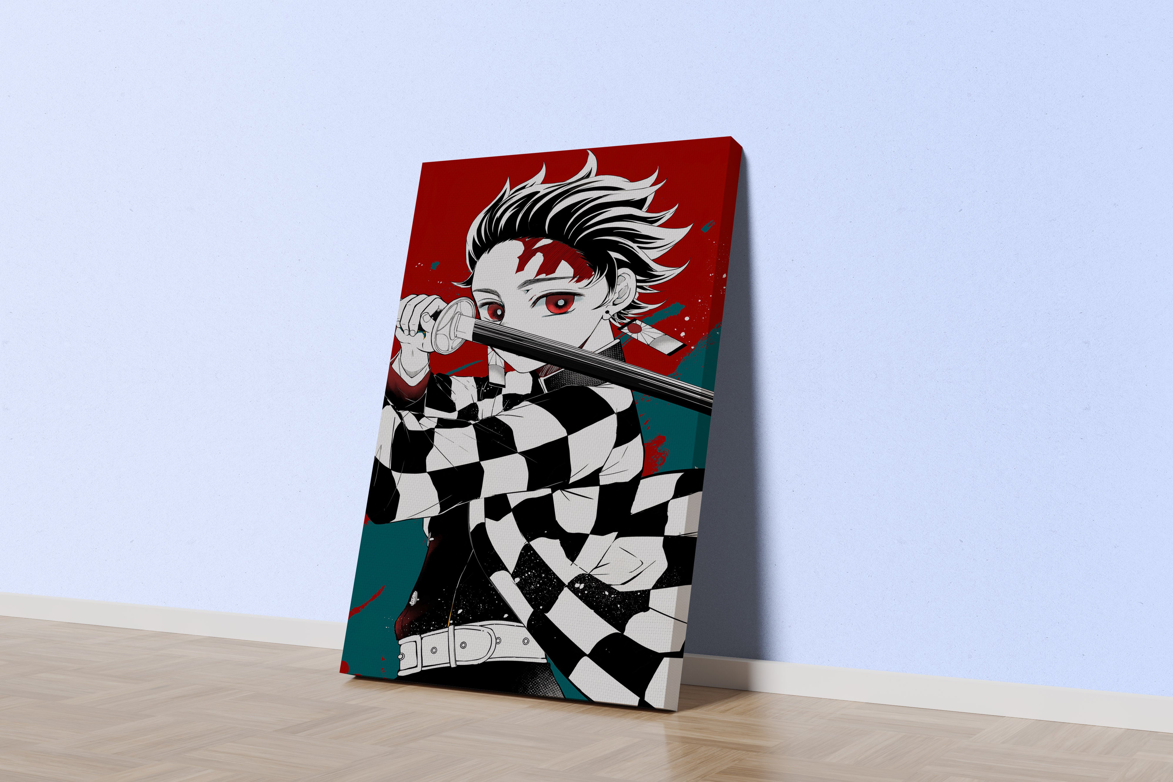 demon slayer model 18, series, anime, gaming art, art, kanvas tablo