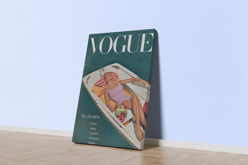vogue the look ahead, beauty, sunshine, art, kanvas tablo