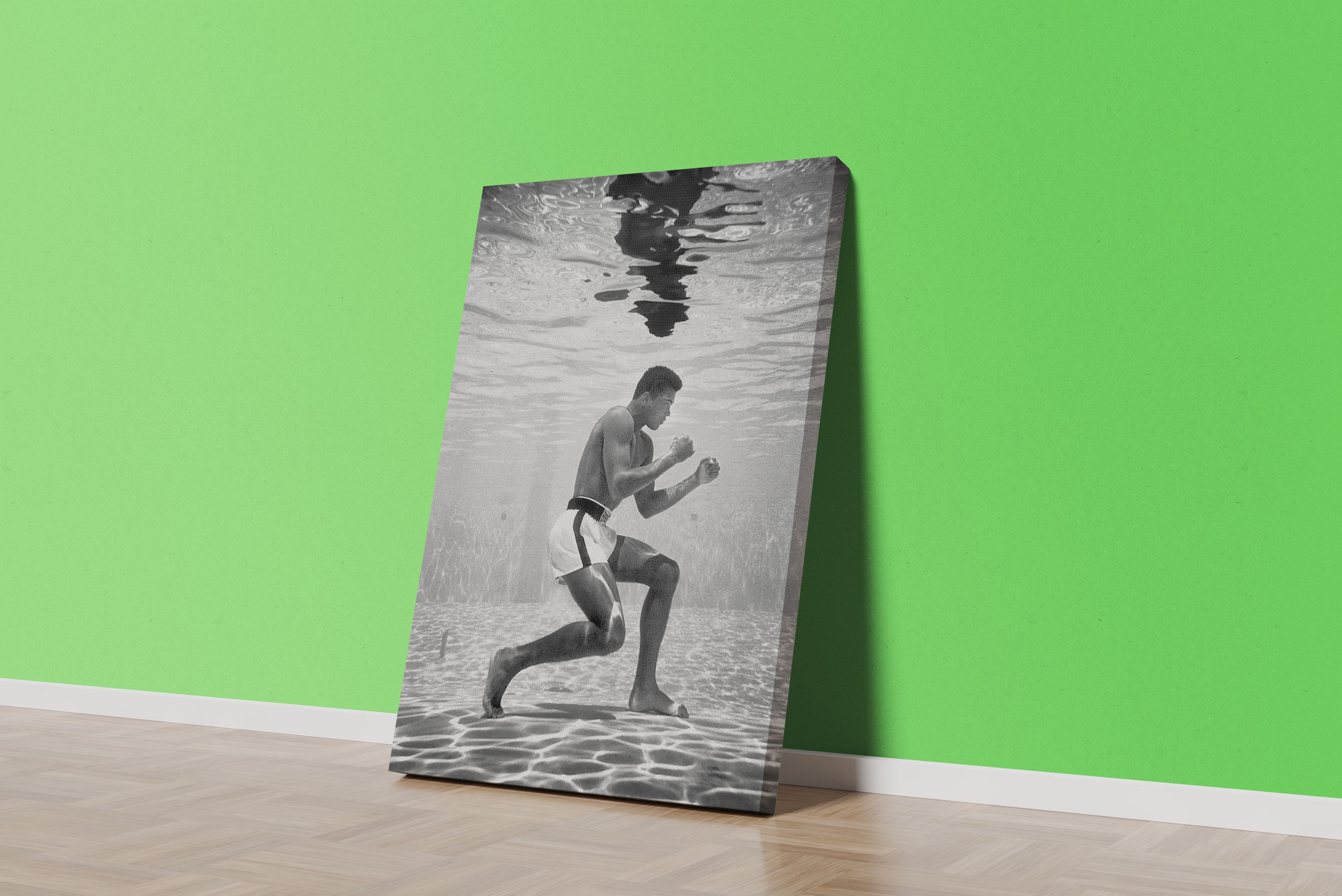 Muhammad Ali, mentality of underwater, art, kanvas tablo