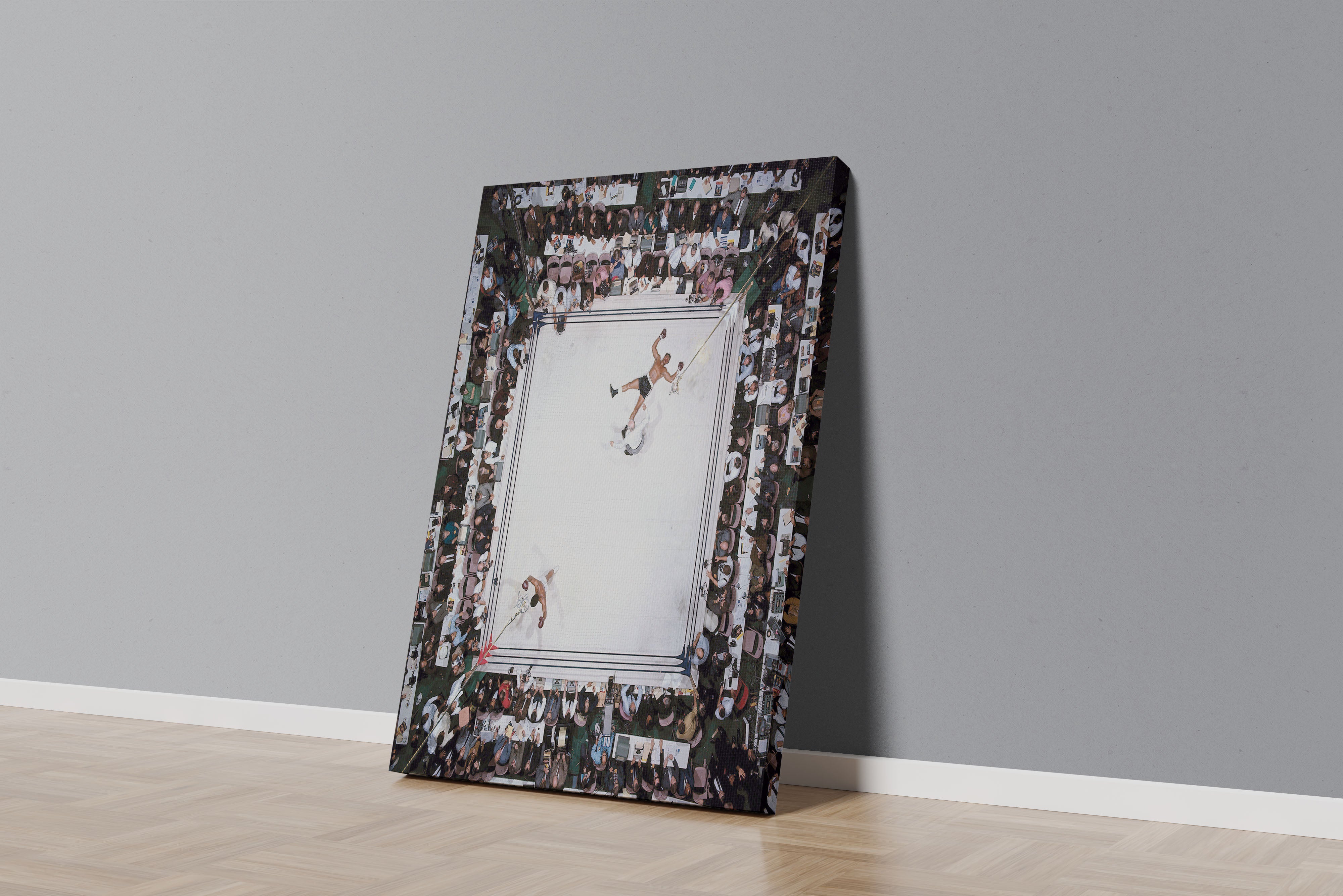 Muhammad Ali, the moment, art, kanvas tablo